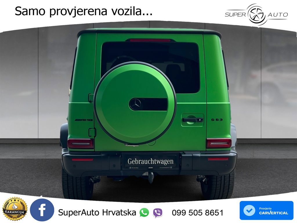 Mercedes AMG G 63 Long V8 (585 KS) 4MATIC 9G-TRONIC AMG SPEEDSHIFT PLUS ACC+GR SJED+360+PANO