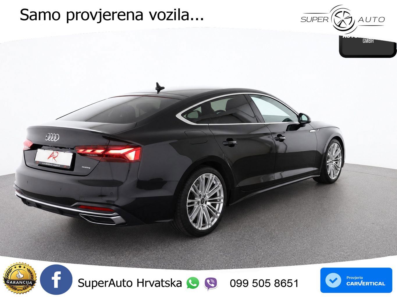 Audi A5 Sportback 40 TDI (204 KS) quattro S tronic S line LED+GR SJED+ACC