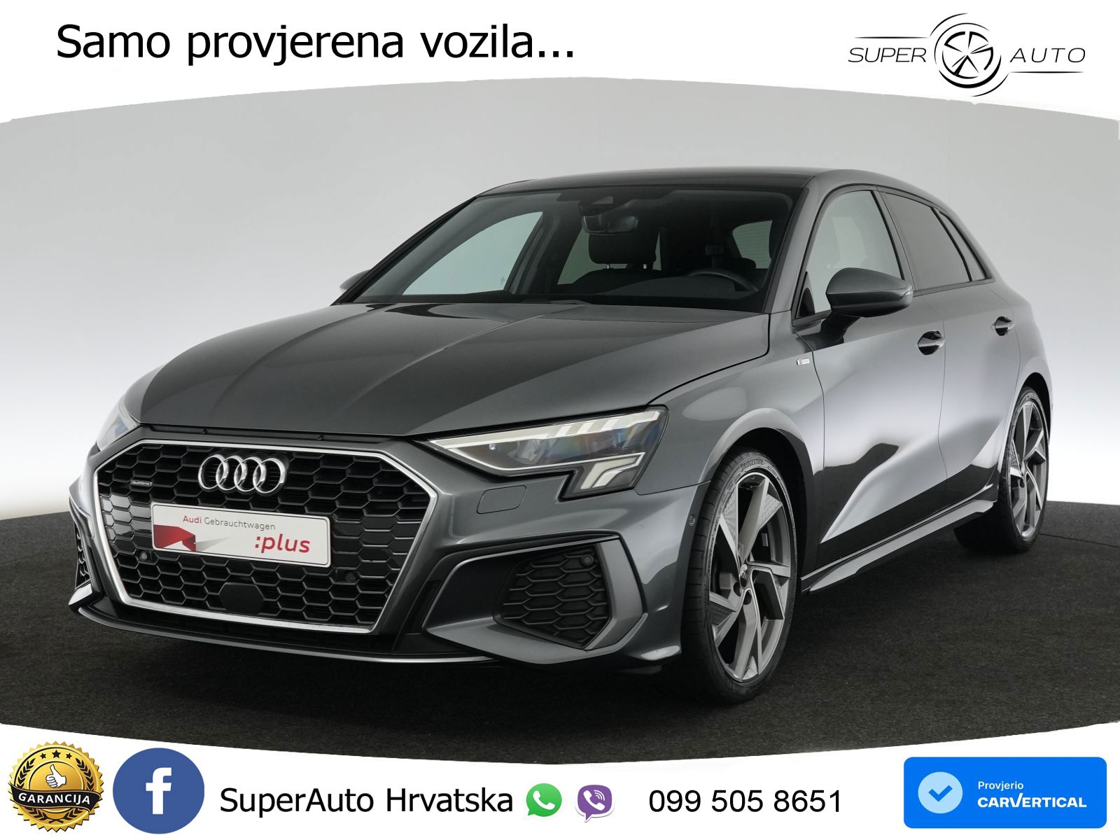 Audi A3 40 TDI (200 KS) quattro S tronic S line LED+GR SJED+ACC