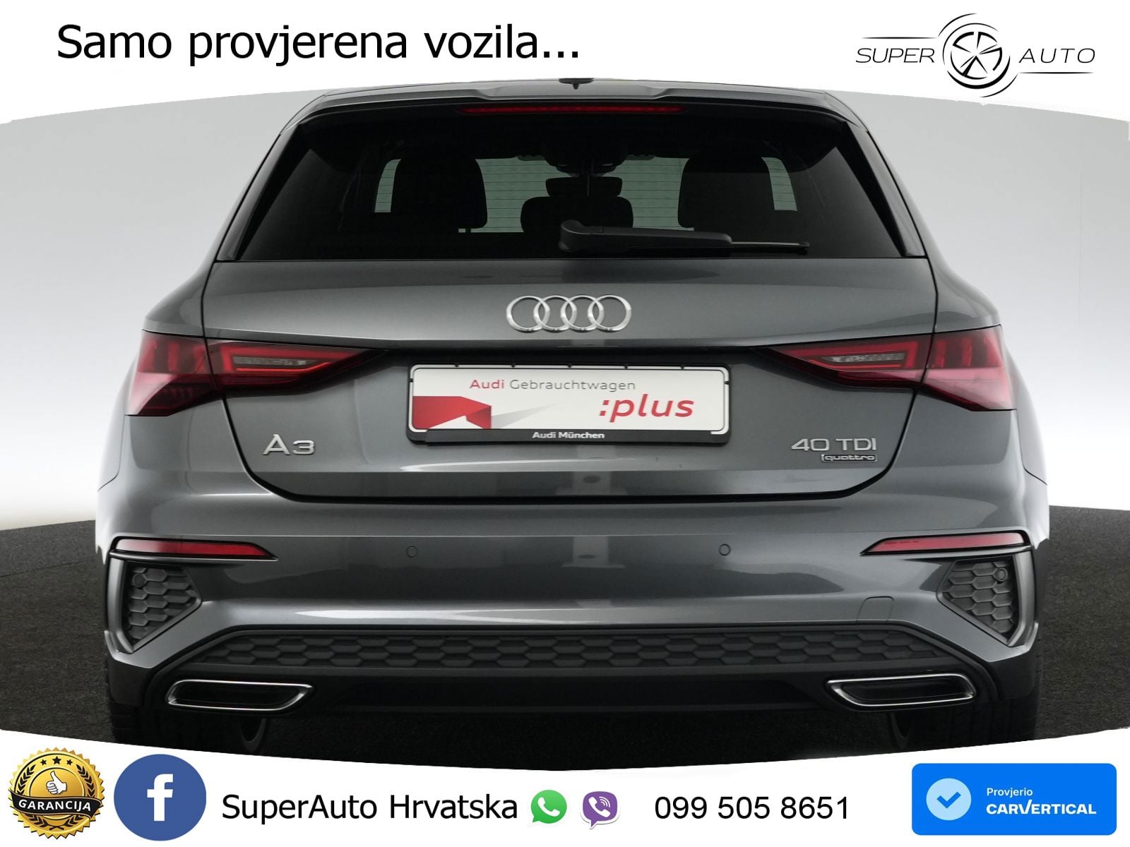 Audi A3 40 TDI (200 KS) quattro S tronic S line LED+GR SJED+ACC