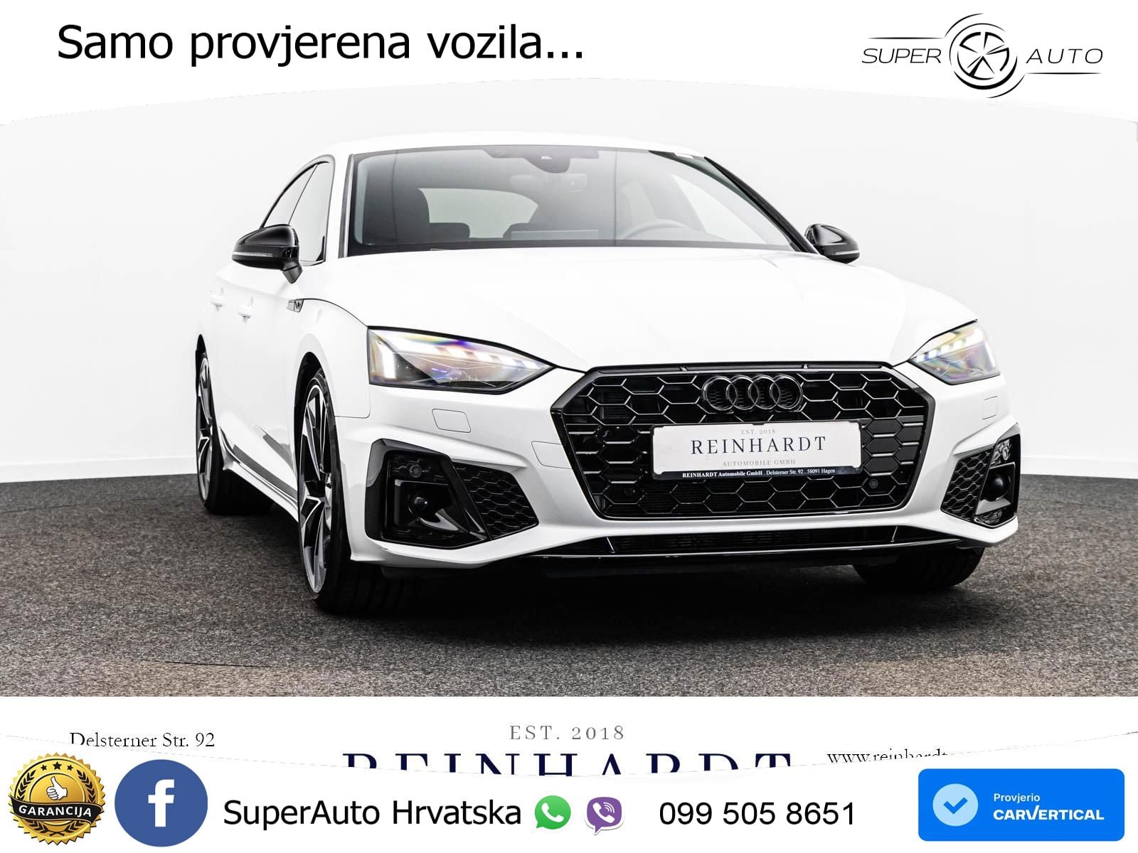 Audi A5 Sportback 40 TDI (204 KS) S tronic 2x S line MATRIX+GR SJED+KAM