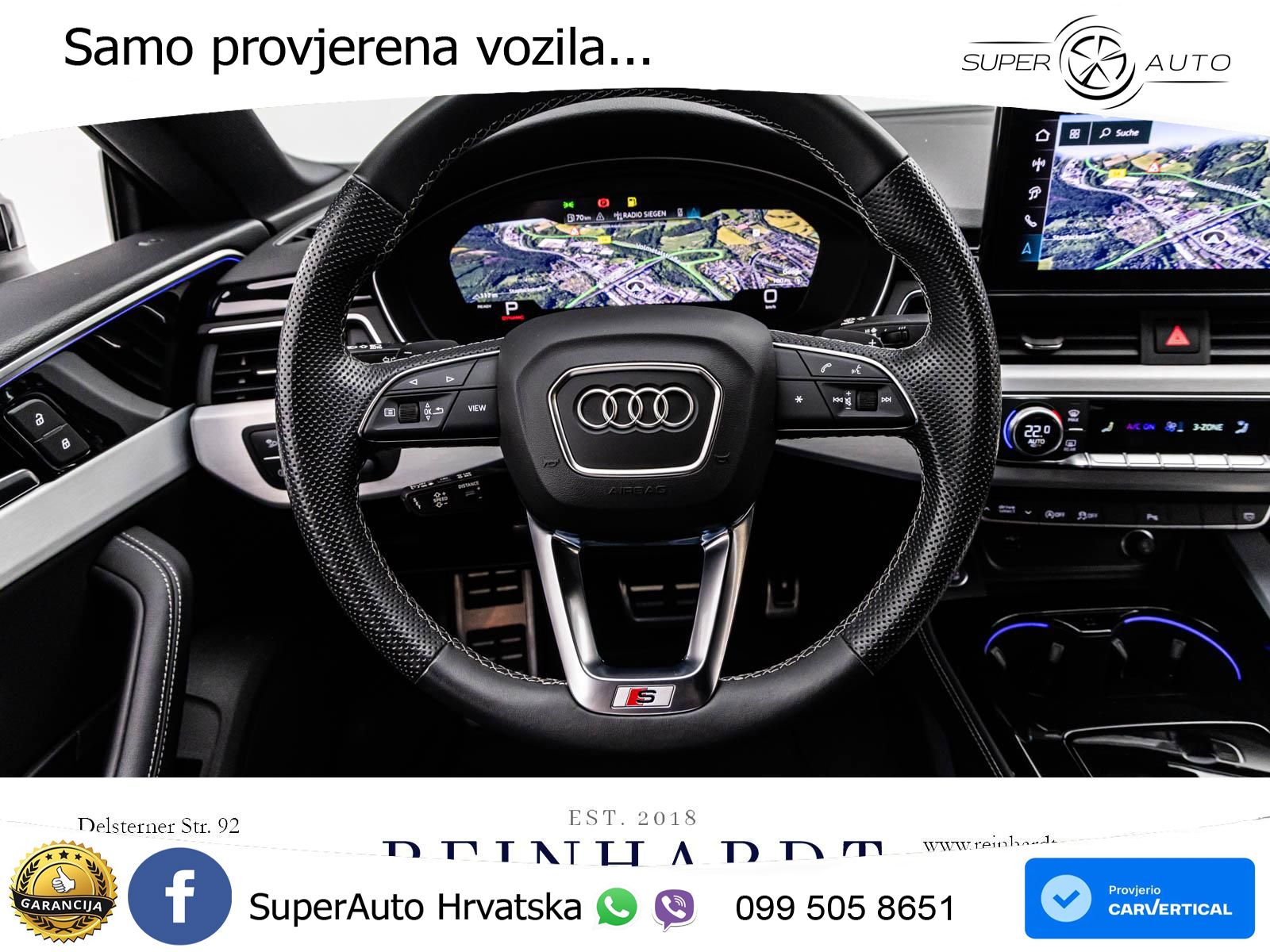 Audi A5 Sportback 40 TDI (204 KS) S tronic 2x S line MATRIX+GR SJED+KAM