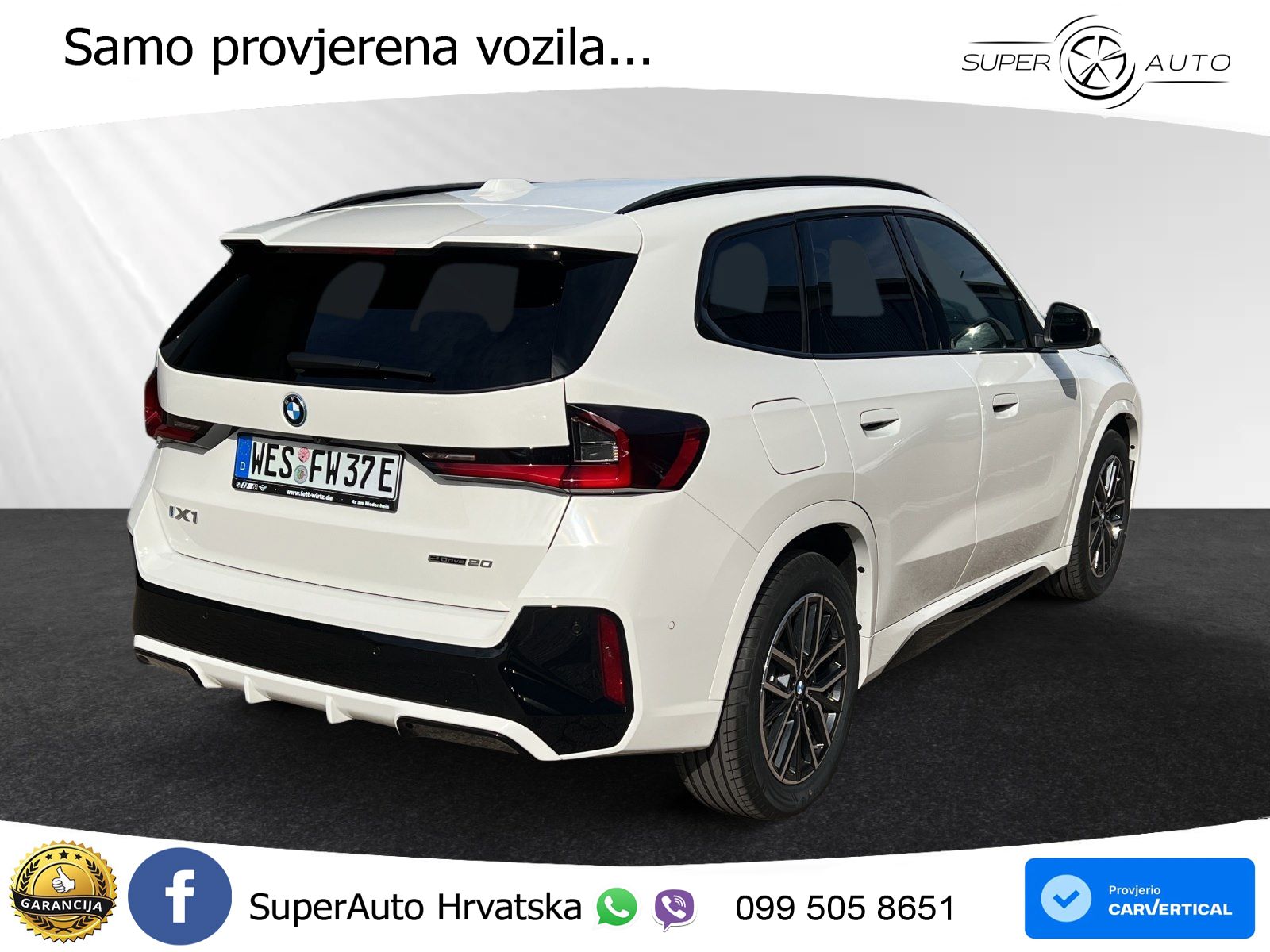 BMW iX1 66.5 kWh (204 KS) eDrive20 M Sport LED+GR SJED+ACC