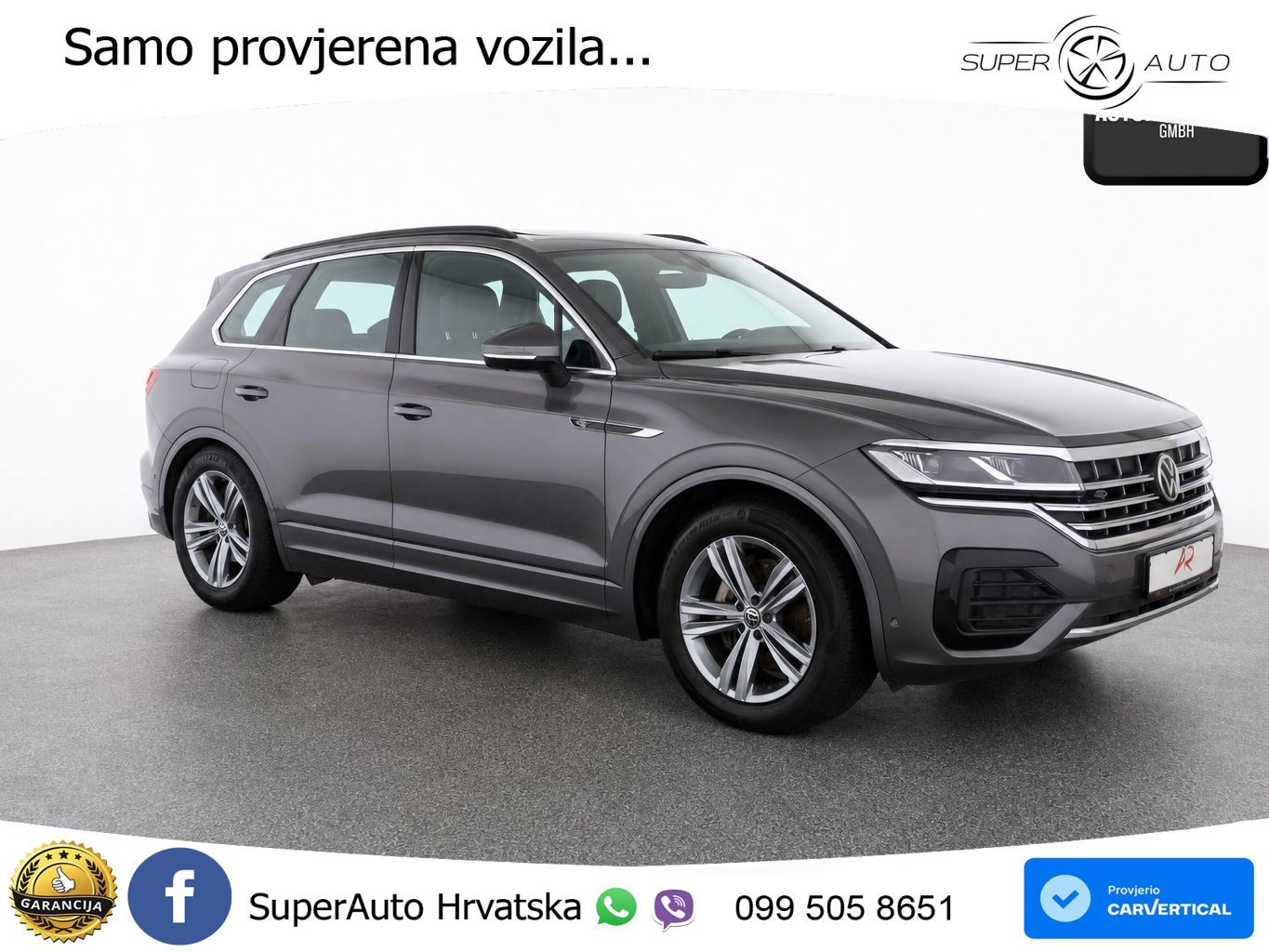 Volkswagen Touareg 3.0 V6 TDI (231 KS) 4MOTION Tiptronic R-Line ZRAČNI+ACC+GR SJED+KAM+PANO
