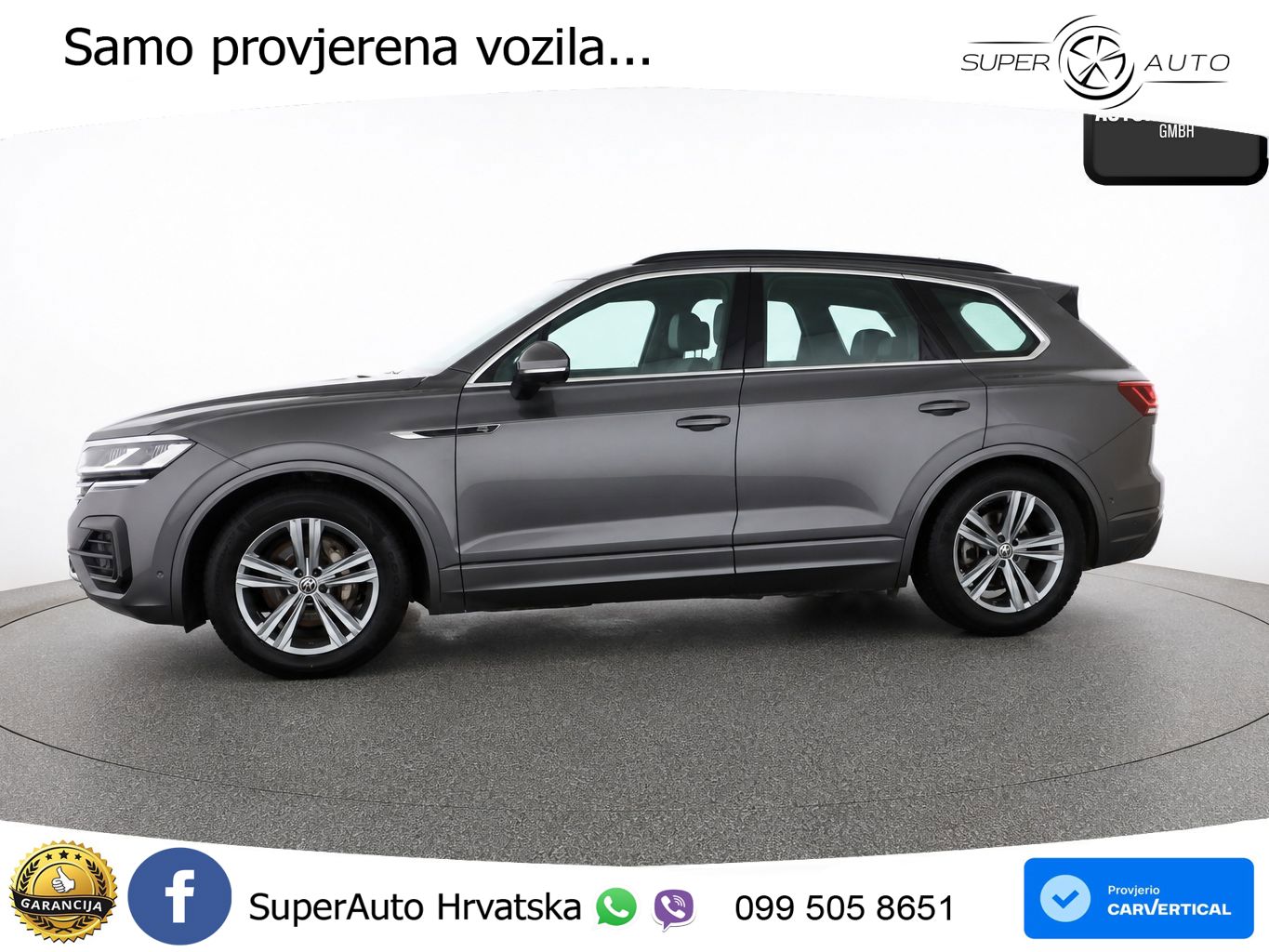 Volkswagen Touareg 3.0 V6 TDI (231 KS) 4MOTION Tiptronic R-Line ZRAČNI+ACC+GR SJED+KAM+PANO