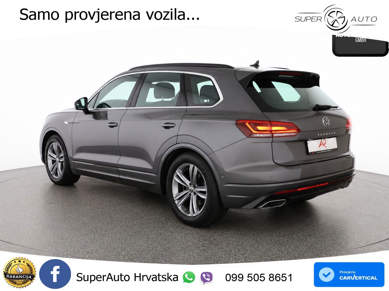 Volkswagen Touareg 3.0 V6 TDI (231 KS) 4MOTION Tiptronic R-Line ZRAČNI+ACC+GR SJED+KAM+PANO