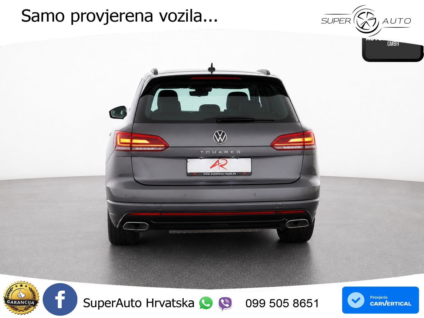 Volkswagen Touareg 3.0 V6 TDI (231 KS) 4MOTION Tiptronic R-Line ZRAČNI+ACC+GR SJED+KAM+PANO