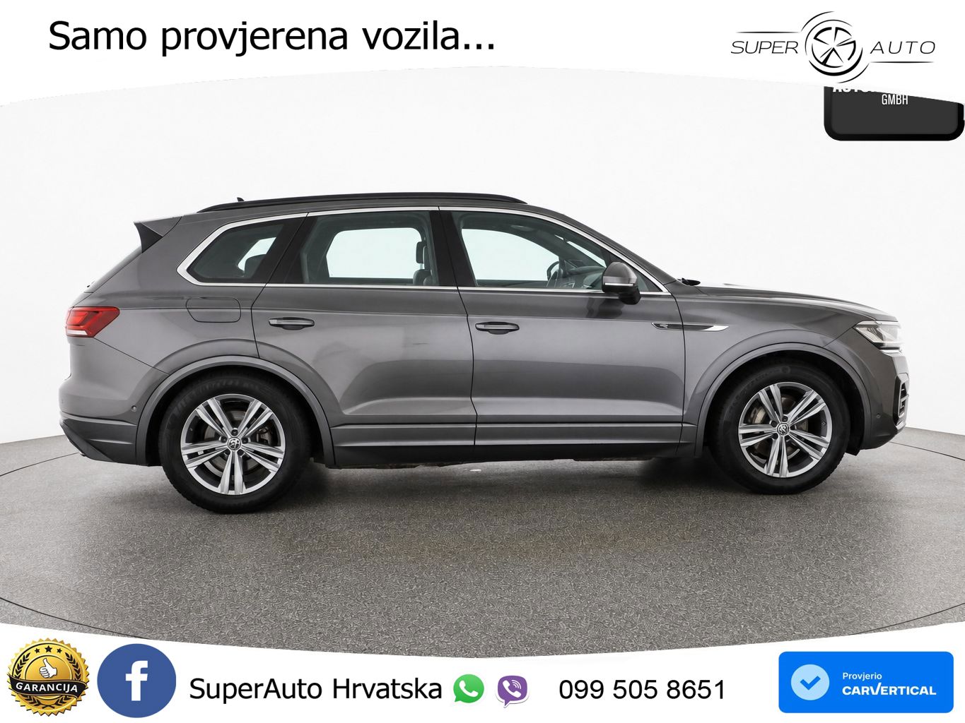 Volkswagen Touareg 3.0 V6 TDI (231 KS) 4MOTION Tiptronic R-Line ZRAČNI+ACC+GR SJED+KAM+PANO