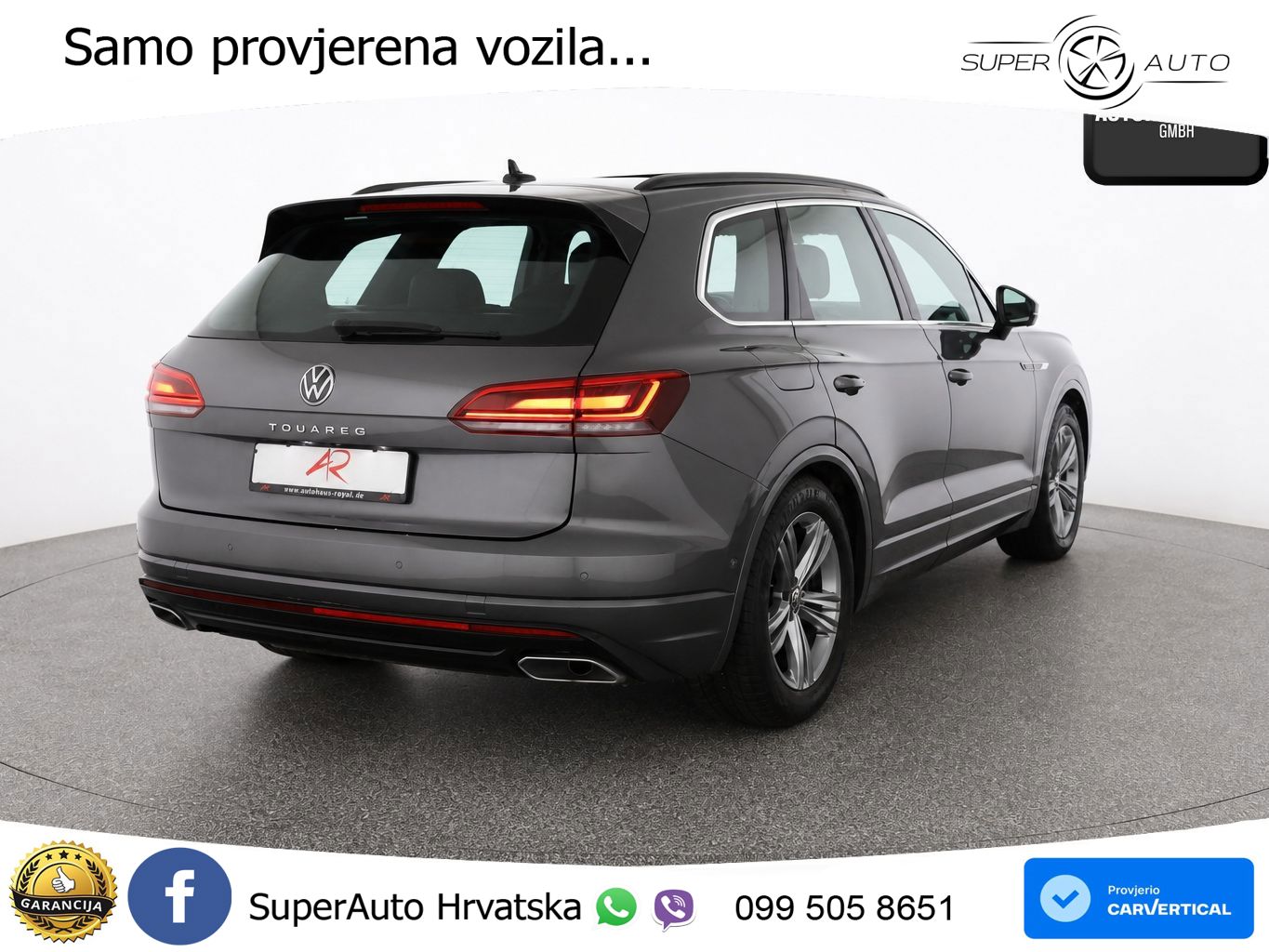 Volkswagen Touareg 3.0 V6 TDI (231 KS) 4MOTION Tiptronic R-Line ZRAČNI+ACC+GR SJED+KAM+PANO