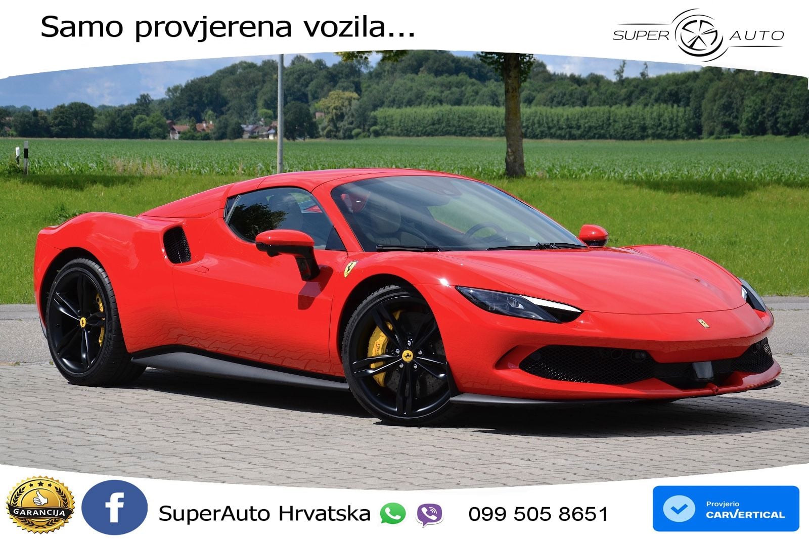 Ferrari 296 GTS 3.0 V6 (830 KS) F1 DCT LED+GR SJED+ACC