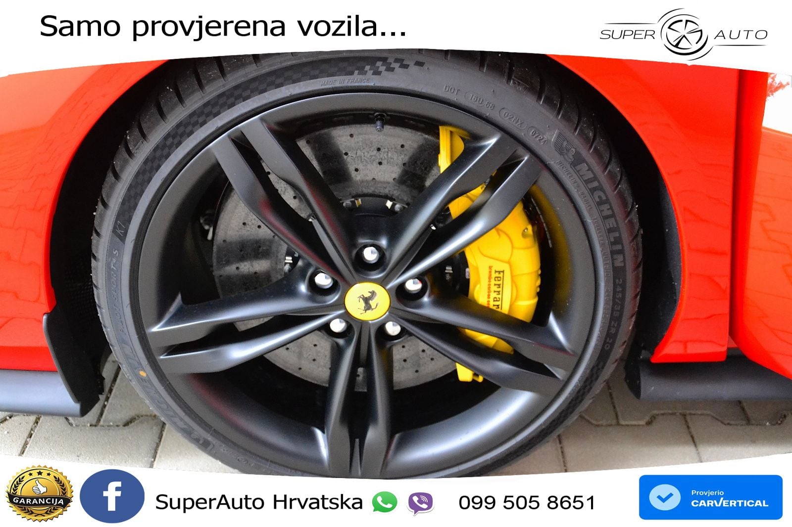 Ferrari 296 GTS 3.0 V6 (830 KS) F1 DCT LED+GR SJED+ACC