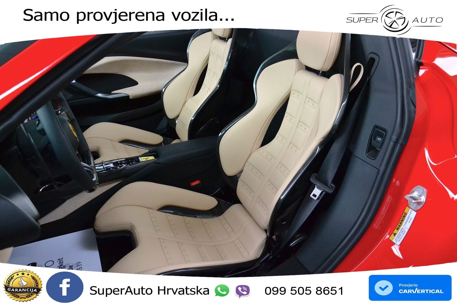 Ferrari 296 GTS 3.0 V6 (830 KS) F1 DCT LED+GR SJED+ACC