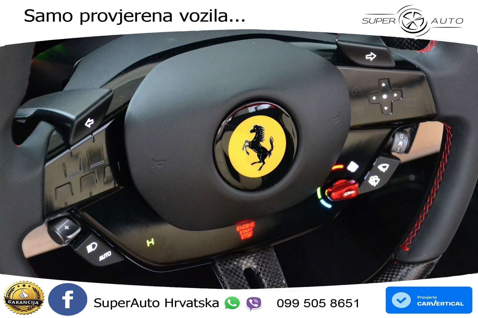 Ferrari 296 GTS 3.0 V6 (830 KS) F1 DCT LED+GR SJED+ACC