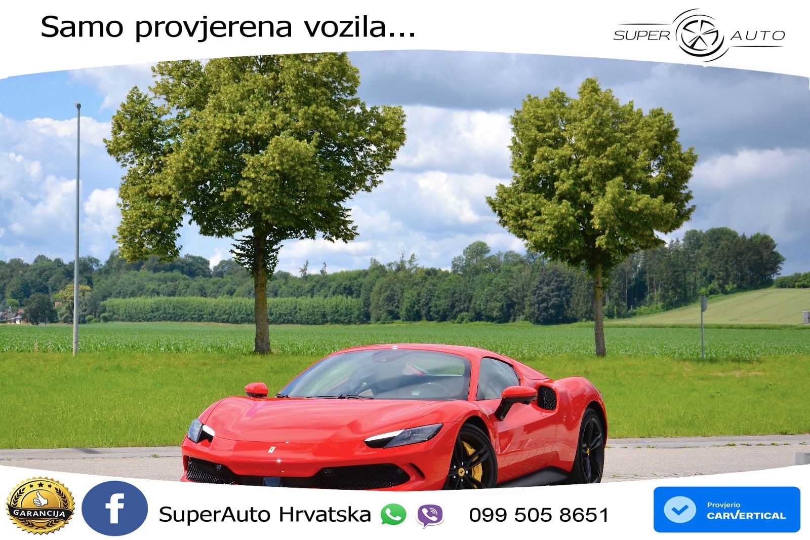 Ferrari 296 GTS 3.0 V6 (830 KS) F1 DCT LED+GR SJED+ACC
