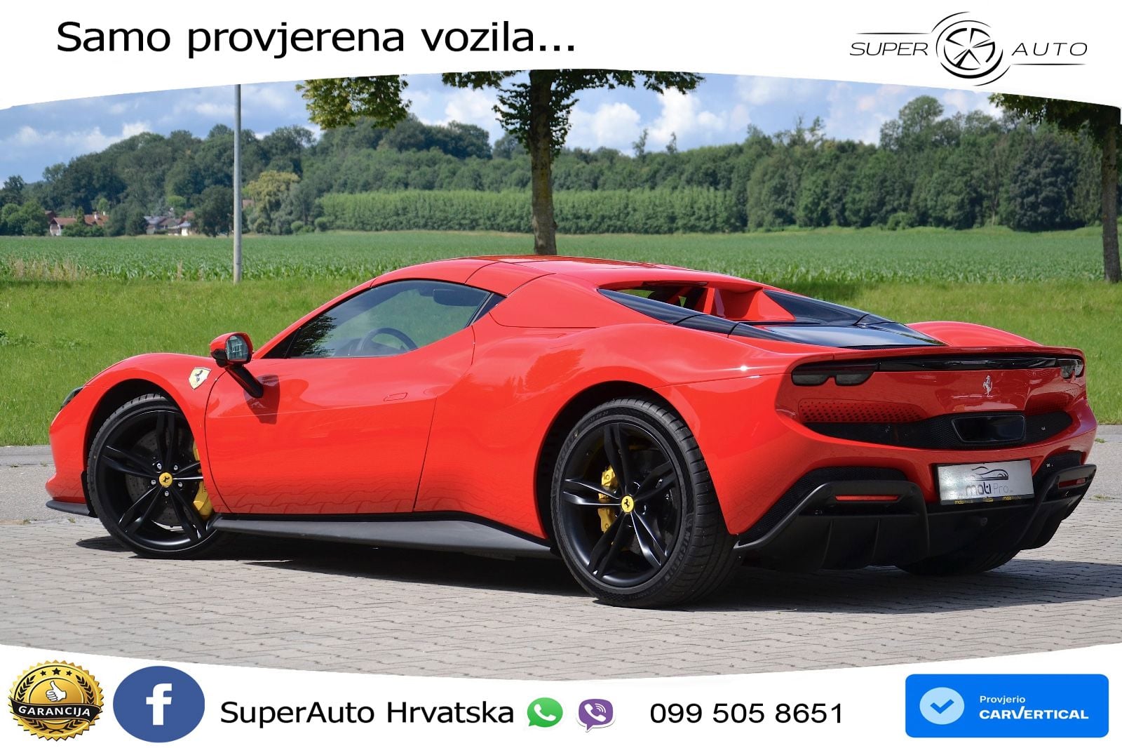 Ferrari 296 GTS 3.0 V6 (830 KS) F1 DCT LED+GR SJED+ACC