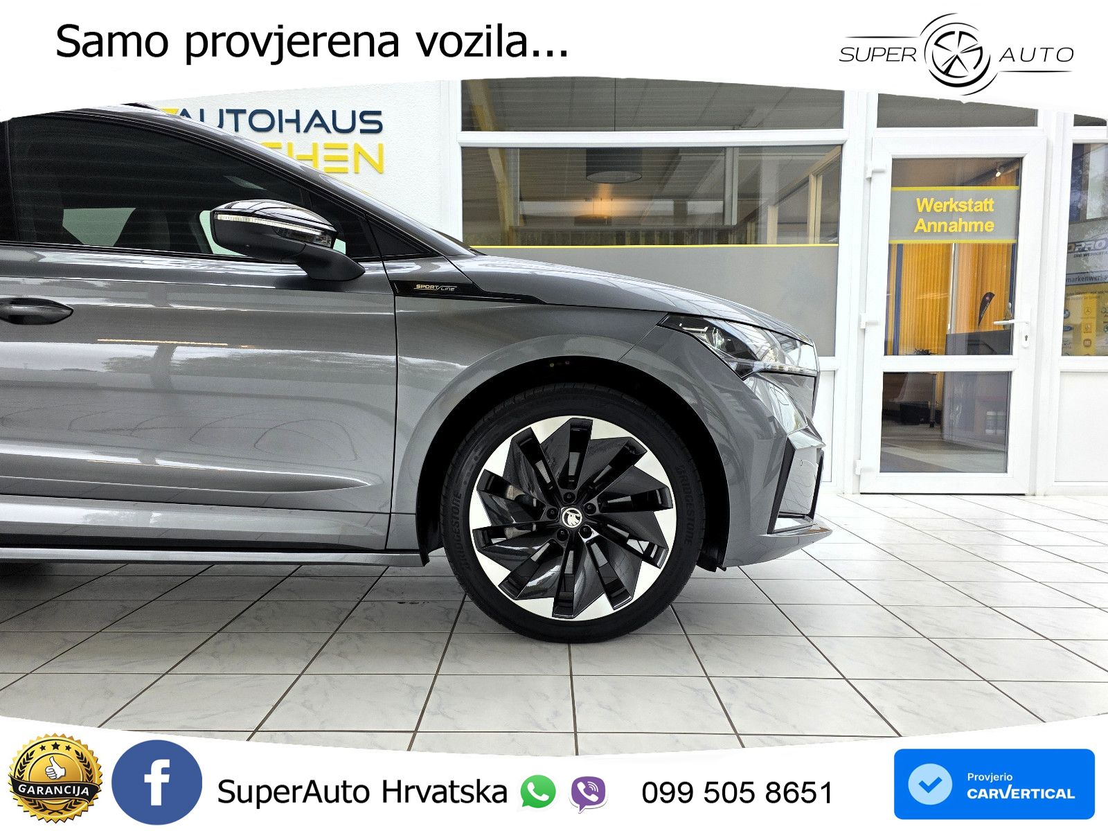 Škoda Enyaq iV 80x 82 kWh (265 KS) AWD SportLine LED+GR SJED+ACC