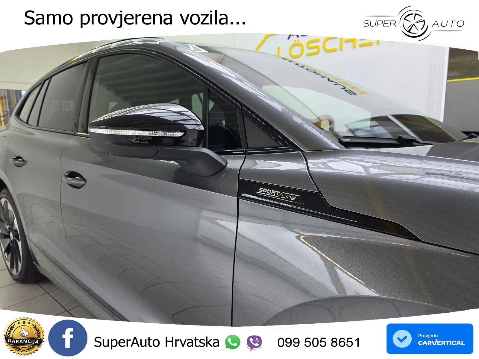 Škoda Enyaq iV 80x 82 kWh (265 KS) AWD SportLine LED+GR SJED+ACC