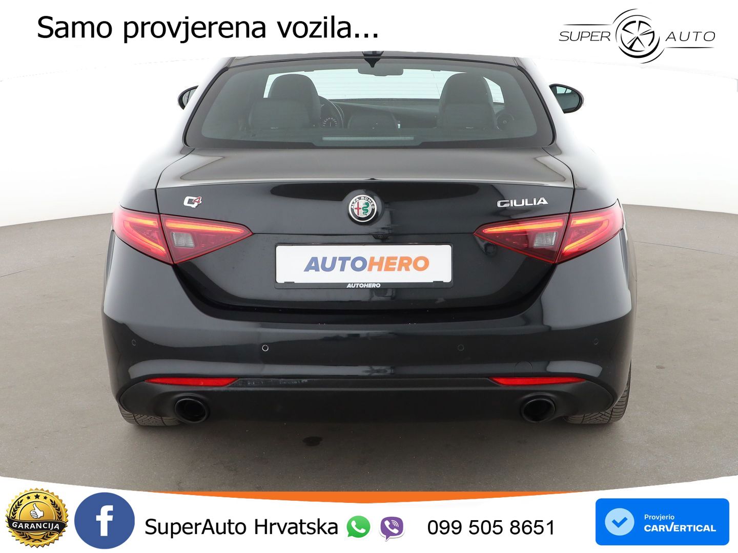 Alfa Romeo Giulia 2.0 Turbo (280 KS) Q4 Automatic LED+GR SJED+ACC