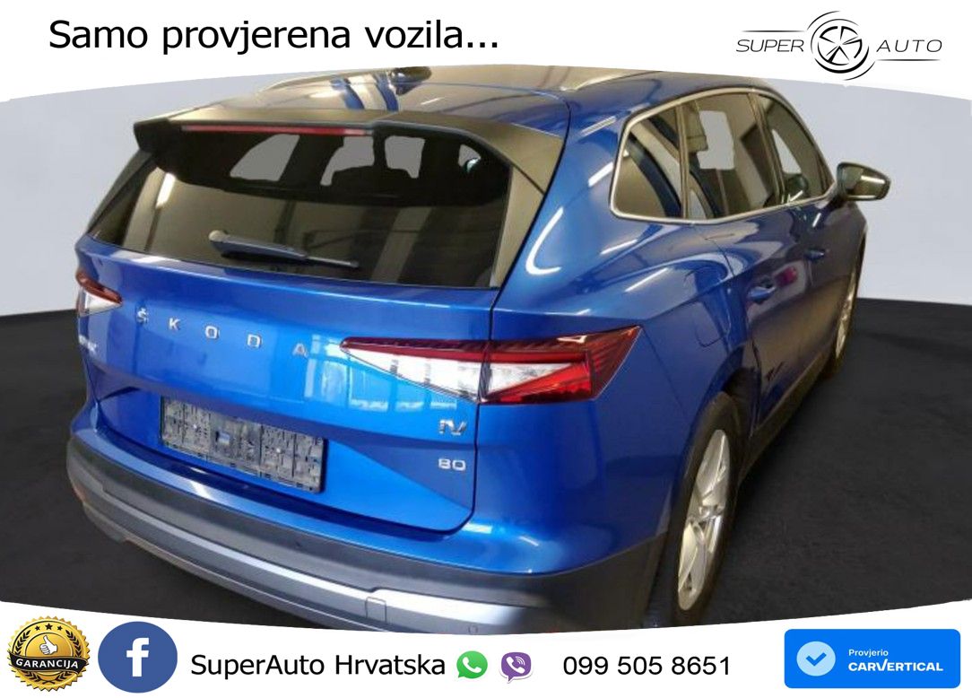 Škoda Enyaq iV 80 82 kWh (204 KS) LED+GR SJED+ACC