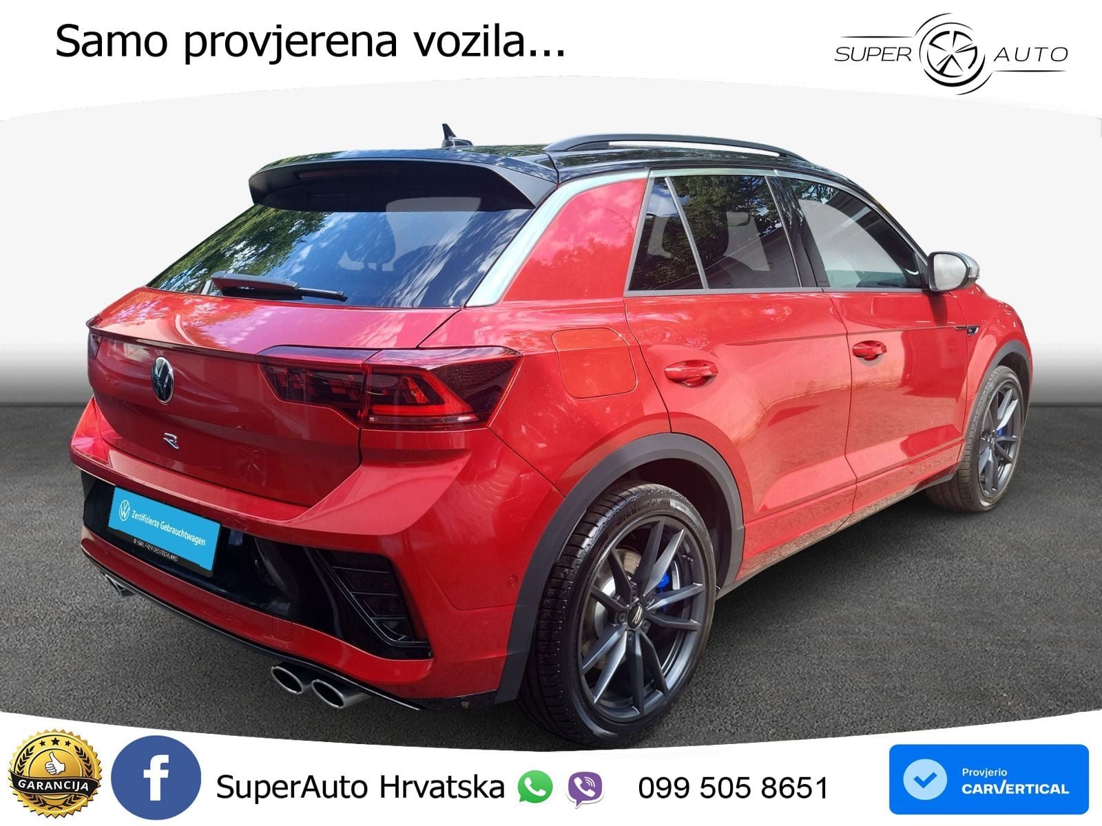 Volkswagen T-Roc I R 2.0 TSI (300 KS) OPF 4M DSG MATRIX+GR SJED+KAM