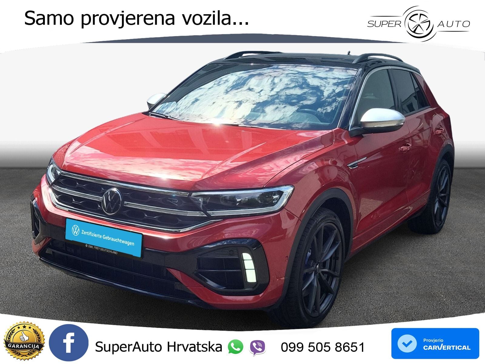 Volkswagen T-Roc I R 2.0 TSI (300 KS) OPF 4M DSG MATRIX+GR SJED+KAM