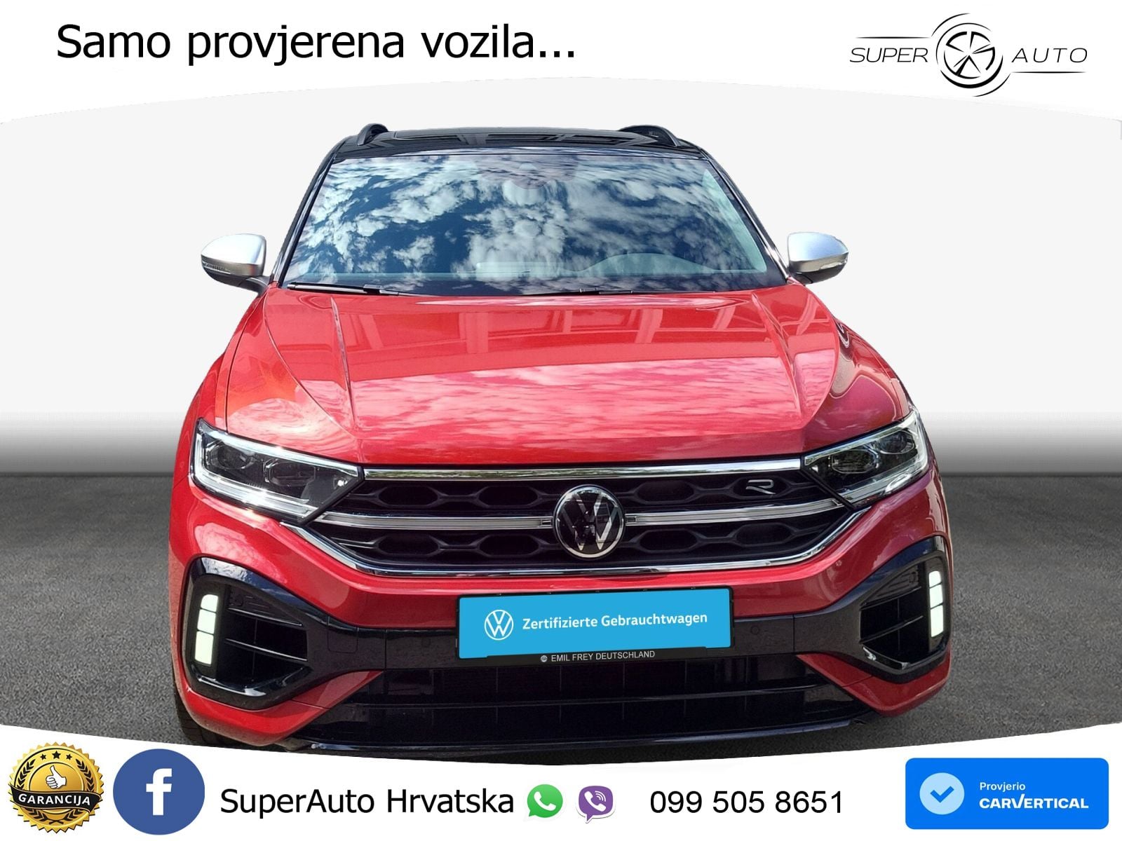 Volkswagen T-Roc I R 2.0 TSI (300 KS) OPF 4M DSG MATRIX+GR SJED+KAM