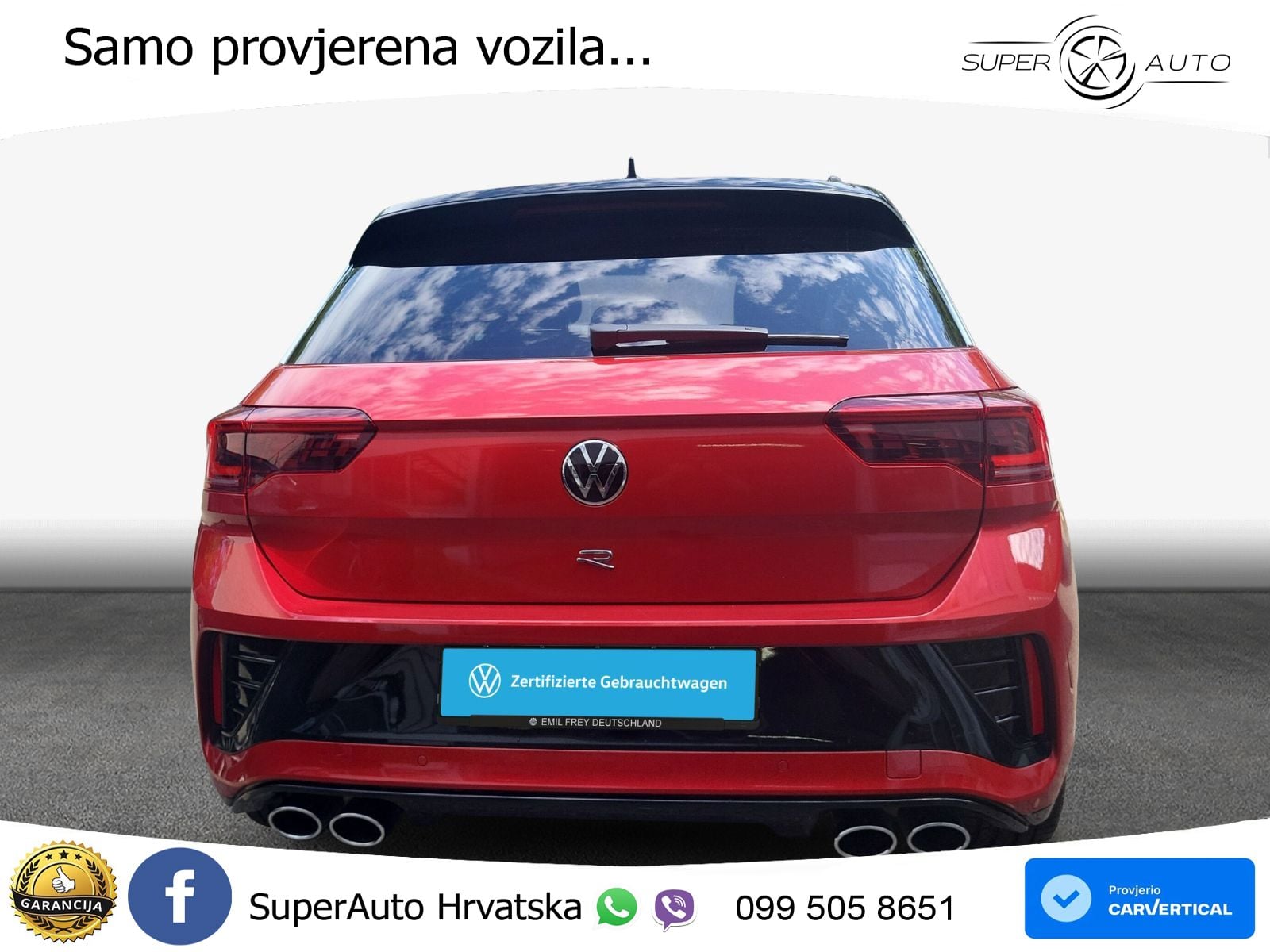 Volkswagen T-Roc I R 2.0 TSI (300 KS) OPF 4M DSG MATRIX+GR SJED+KAM