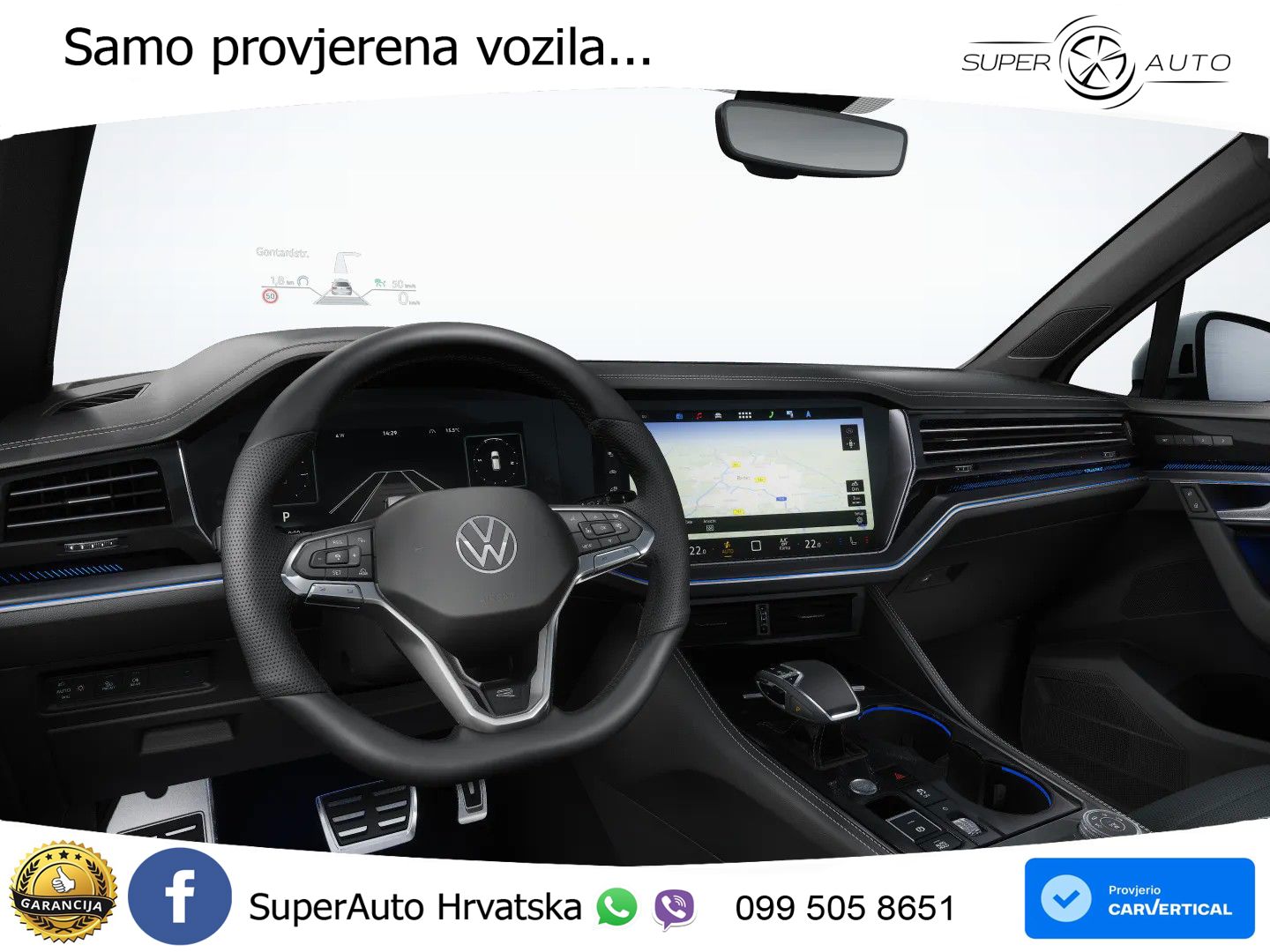 Volkswagen Touareg 3.0 V6 TDI (231 KS) 4MOTION Tiptronic R-Line ZRAČNI+ACC+4xGR SJED+KAM