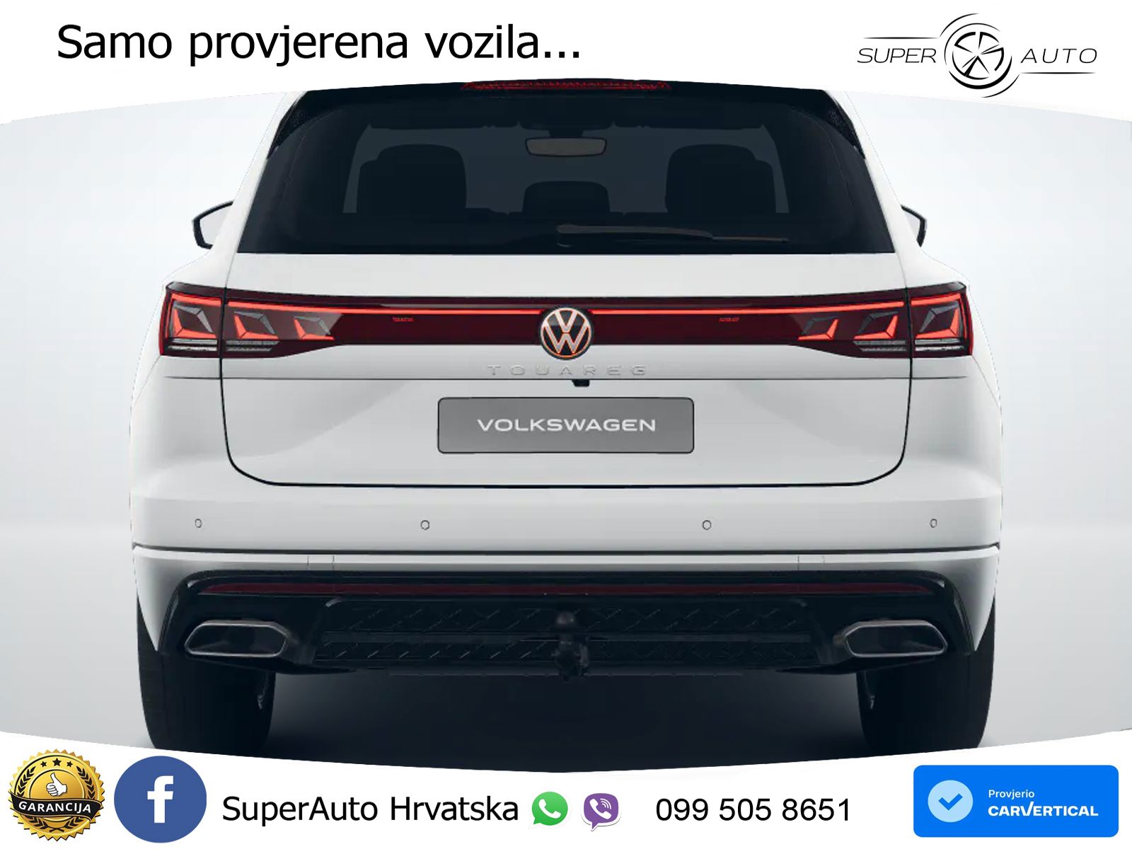 Volkswagen Touareg 3.0 V6 TDI (231 KS) 4MOTION Tiptronic R-Line ZRAČNI+ACC+4xGR SJED+KAM