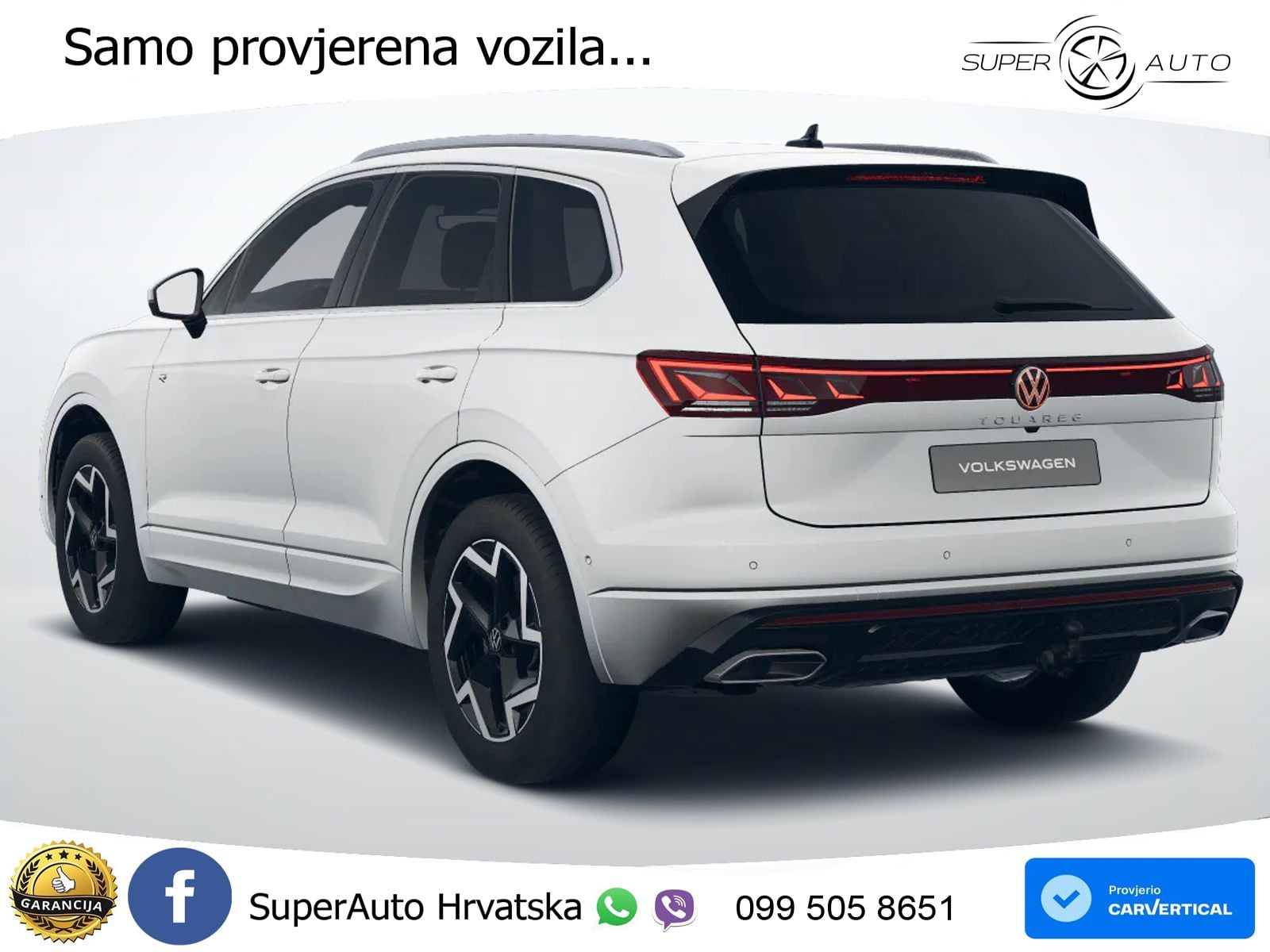 Volkswagen Touareg 3.0 V6 TDI (231 KS) 4MOTION Tiptronic R-Line ZRAČNI+ACC+4xGR SJED+KAM
