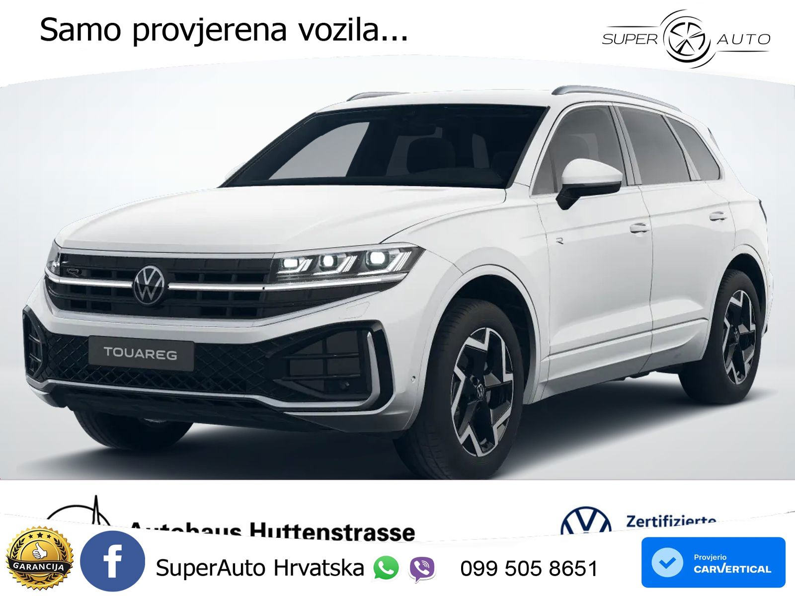 Volkswagen Touareg 3.0 V6 TDI (231 KS) 4MOTION Tiptronic R-Line ZRAČNI+ACC+4xGR SJED+KAM