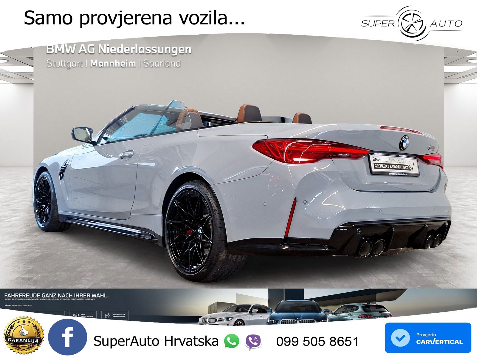 BMW M4 Convertible Competition 3.0 (530 KS) xDrive Steptronic