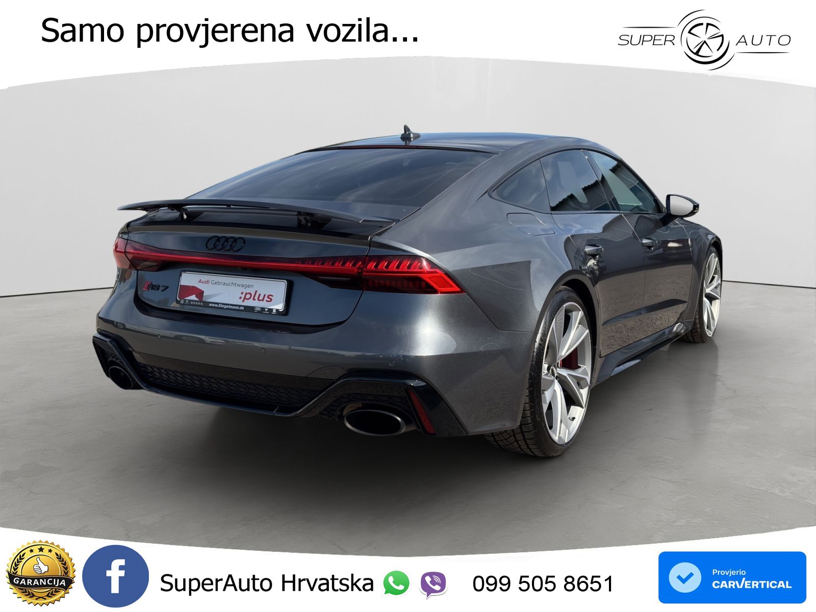 Audi RS7 4.0 TFSI V8 (600 KS) quattro tiptronic LED+GR SJED+ACC