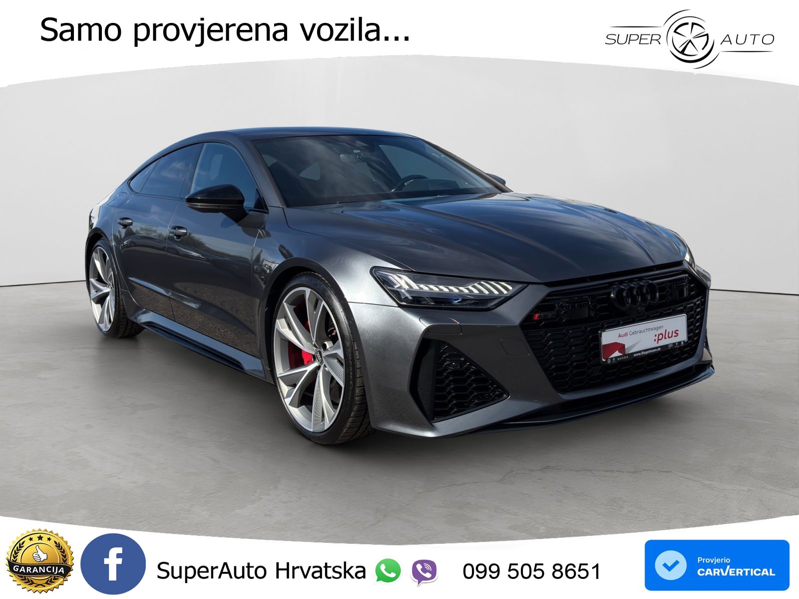 Audi RS7 4.0 TFSI V8 (600 KS) quattro tiptronic LED+GR SJED+ACC