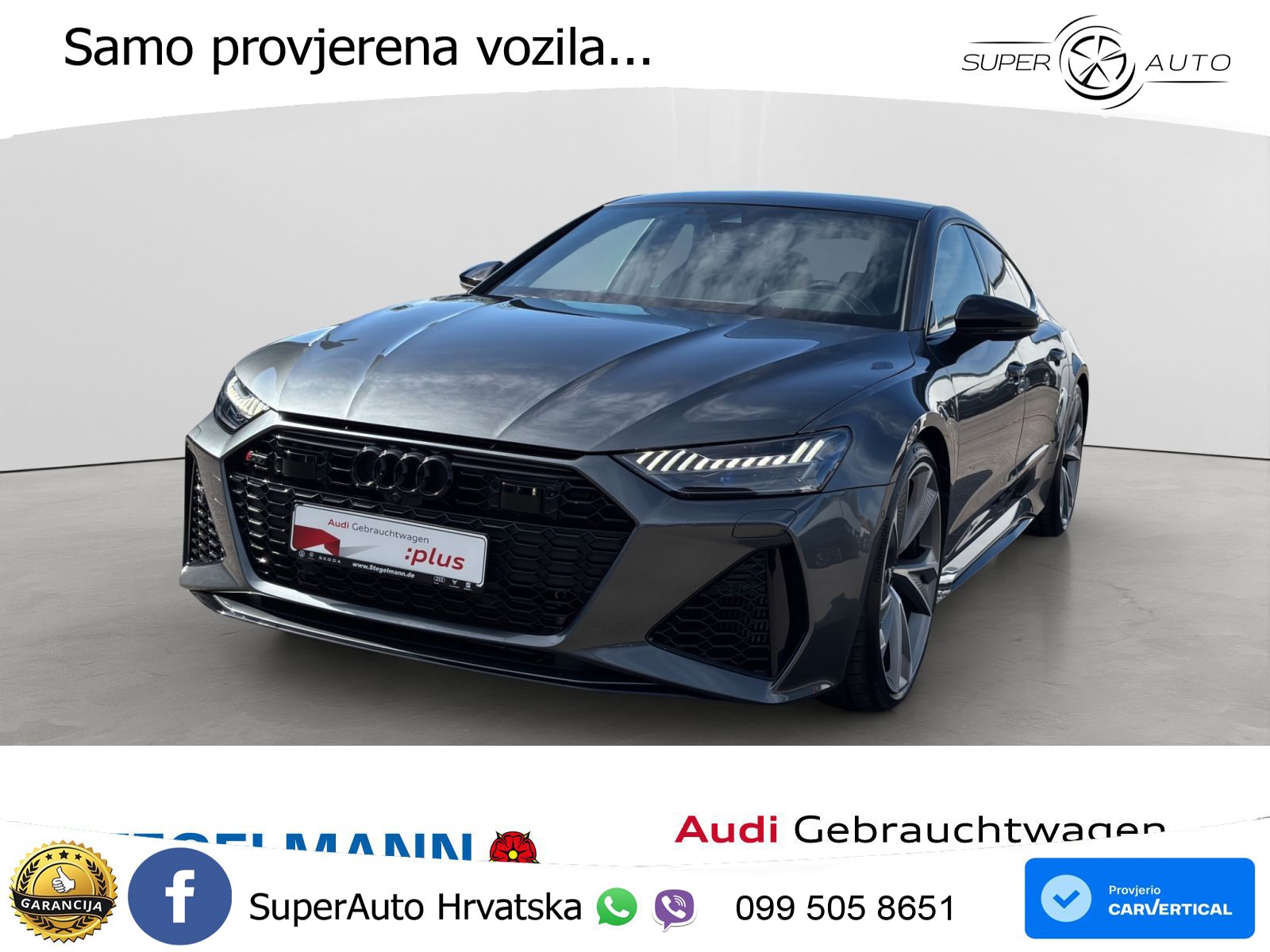Audi RS7 4.0 TFSI V8 (600 KS) quattro tiptronic LED+GR SJED+ACC