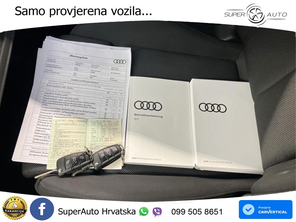 Audi Q3 II Sportback 35 TFSI (150 KS) S line LED+GR SJED+ACC