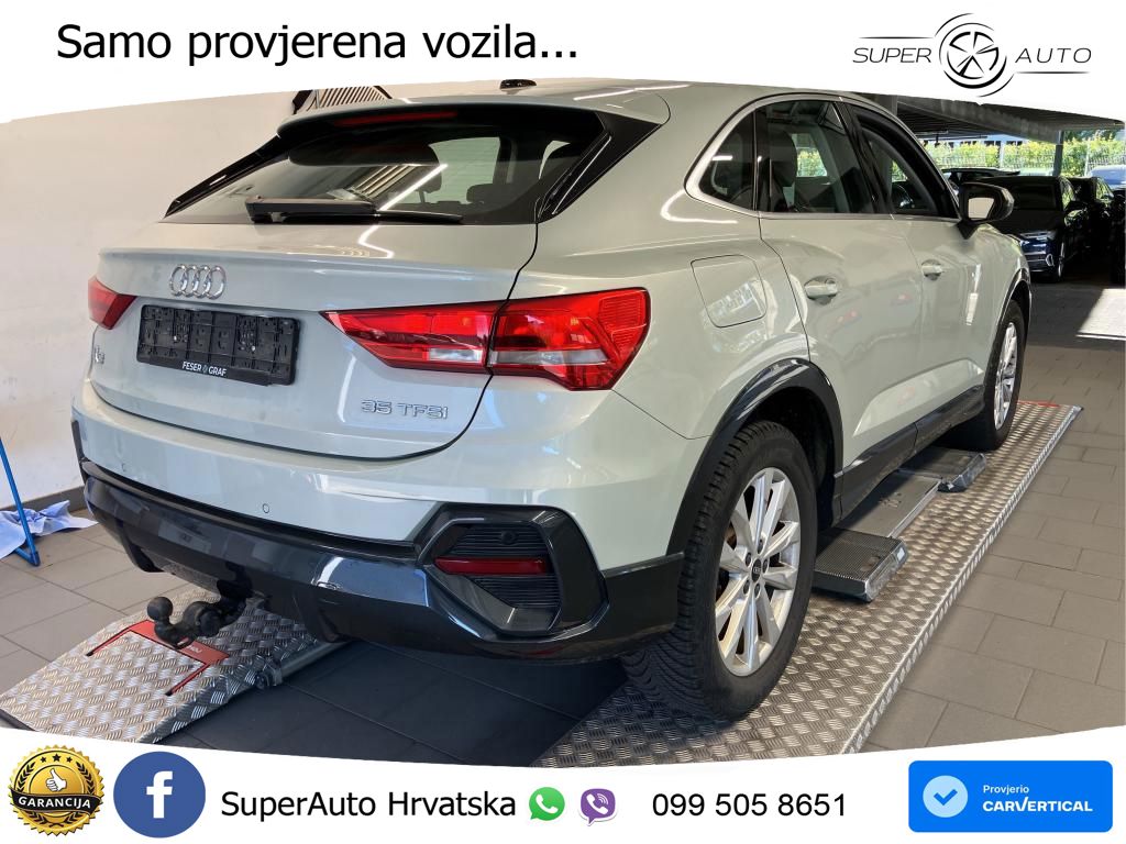 Audi Q3 II Sportback 35 TFSI (150 KS) S line LED+GR SJED+ACC