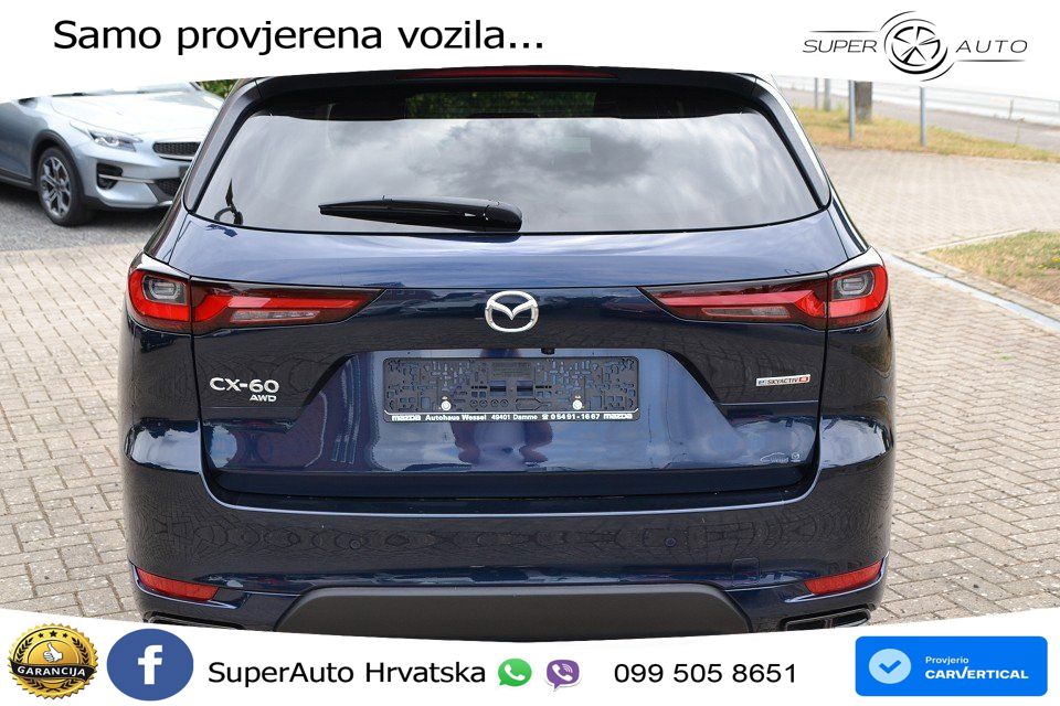 Mazda CX-60 3.3 e-Skyactiv D (254 KS) AWD Automatic LED+GR SJED+ACC