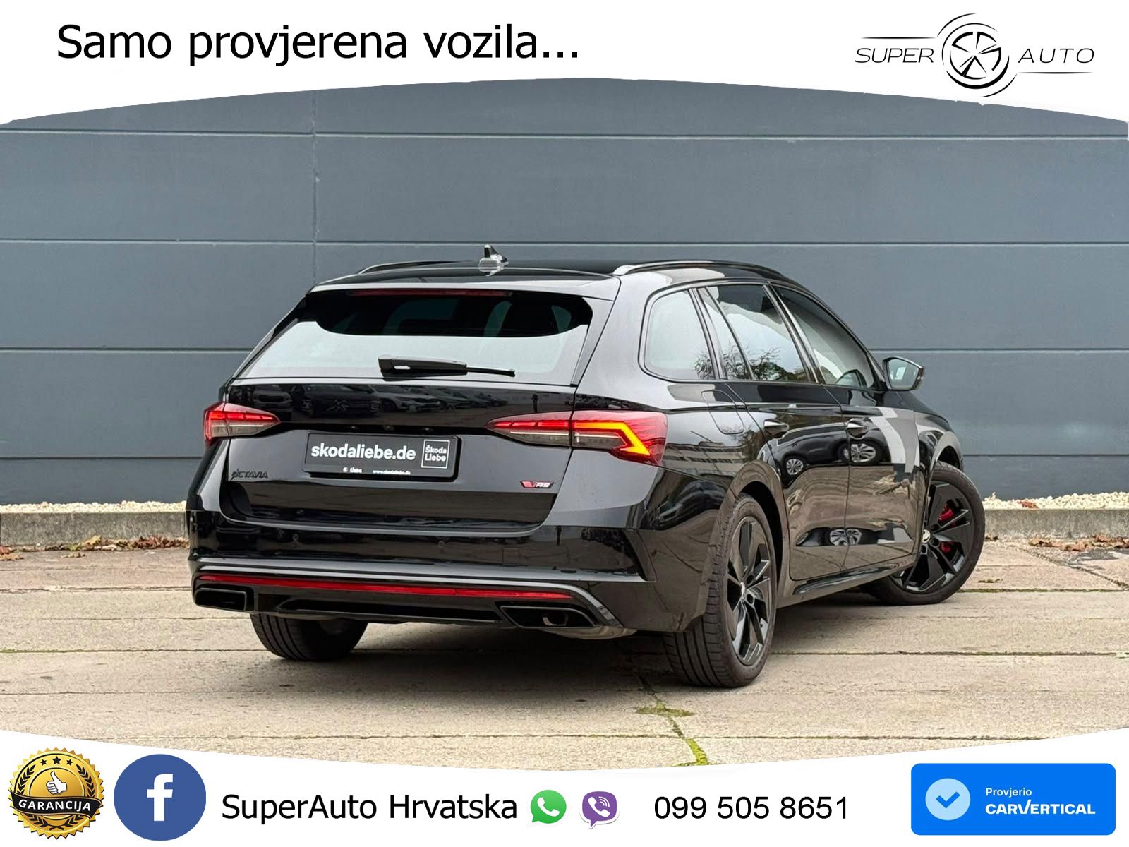 Škoda Octavia Combi RS 2.0 TSI (265 KS) DSG MATRIX+GR SJED+KAM