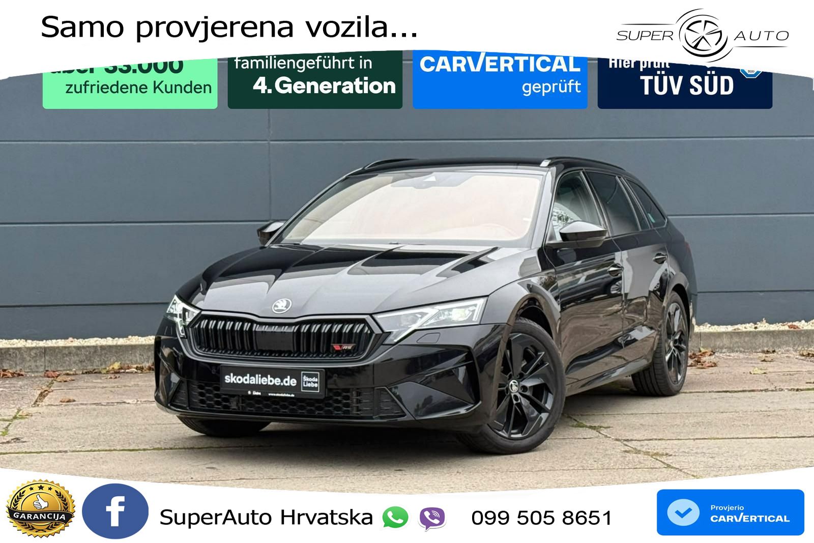 Škoda Octavia Combi RS 2.0 TSI (265 KS) DSG MATRIX+GR SJED+KAM