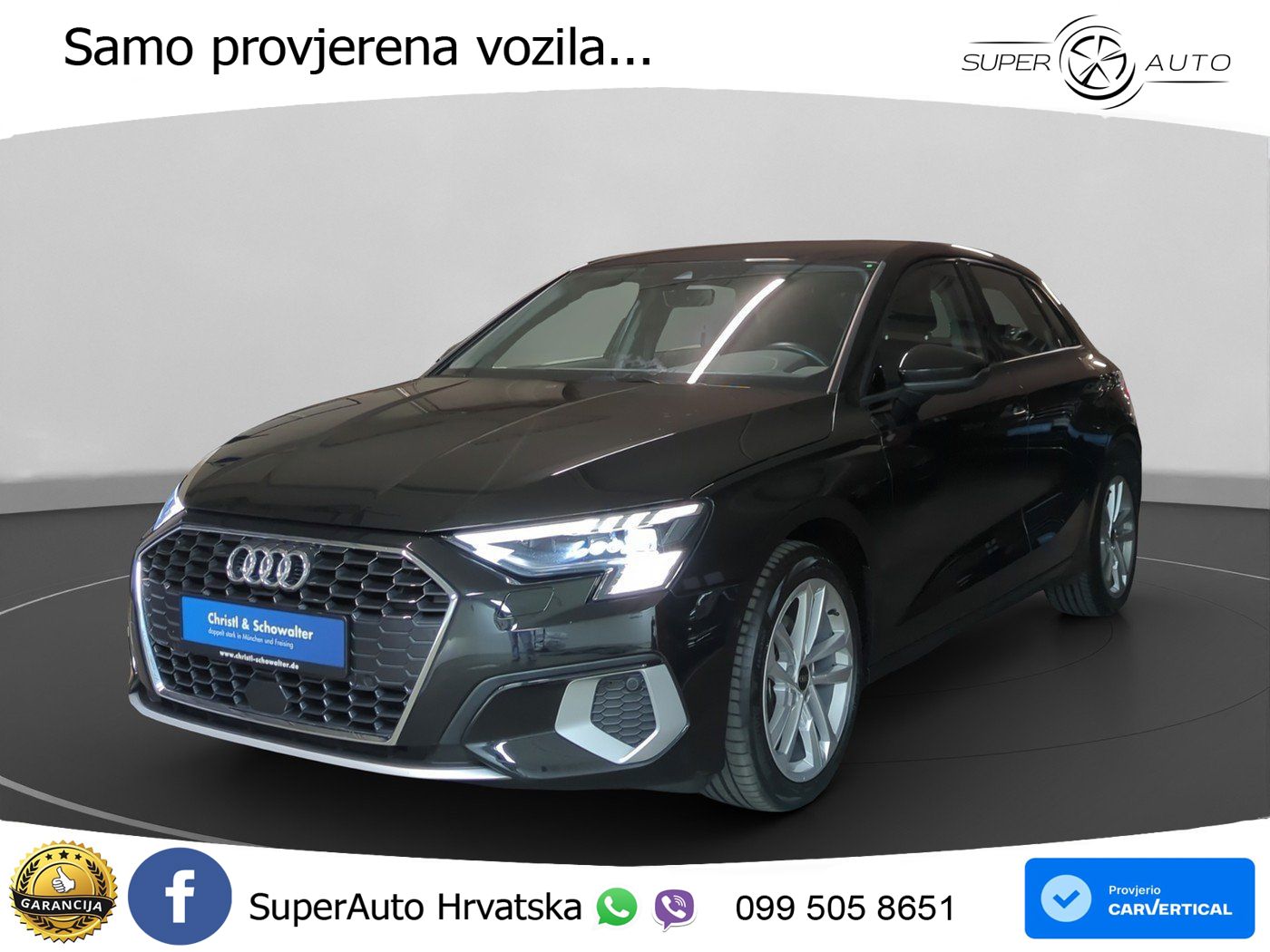 Audi A3 35 TDI (150 KS) S tronic LED+GR SJED+ACC