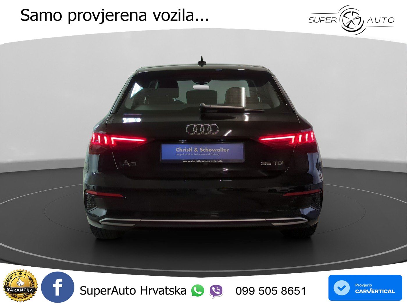 Audi A3 35 TDI (150 KS) S tronic LED+GR SJED+ACC