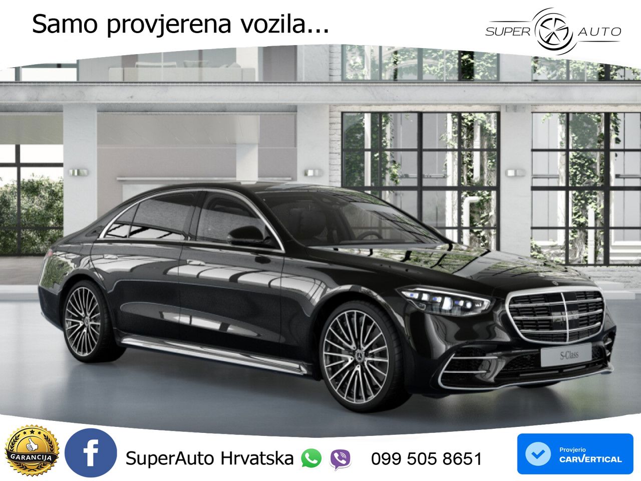 Mercedes S 450d (367 KS) EQ Boost 4MATIC 9G-TRONIC AMG LED+GR SJED+ACC
