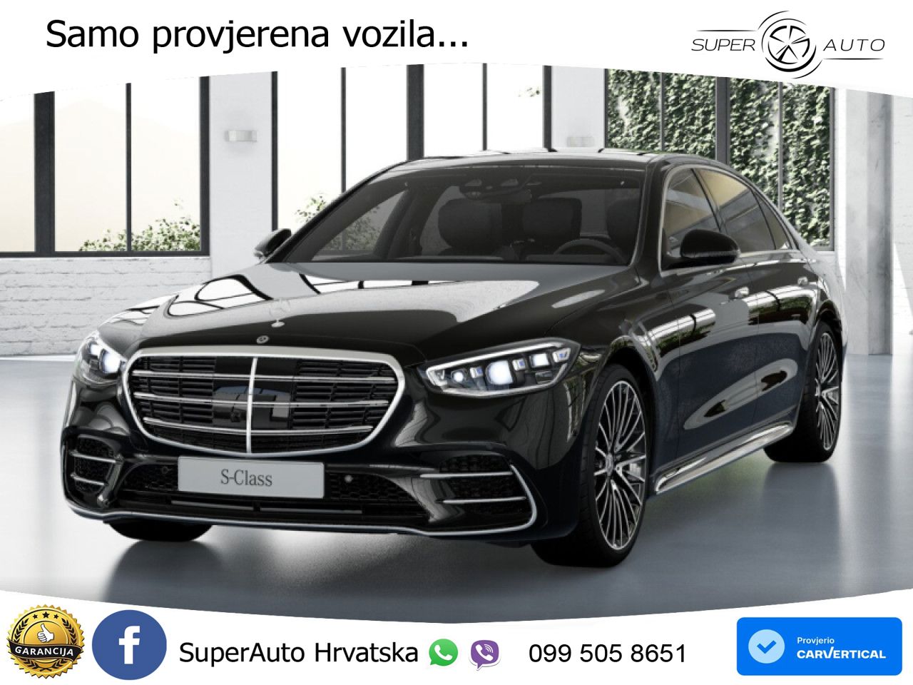 Mercedes S 450d (367 KS) EQ Boost 4MATIC 9G-TRONIC AMG LED+GR SJED+ACC