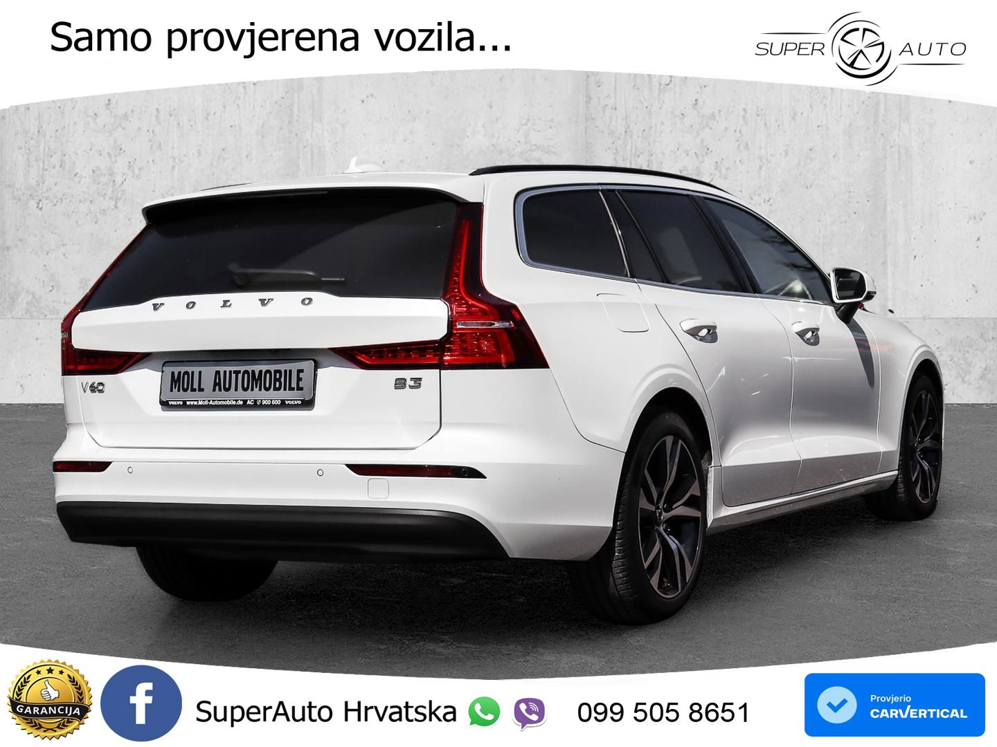 Volvo V60 2.0 B3 DCT LED+GR SJED+ACC