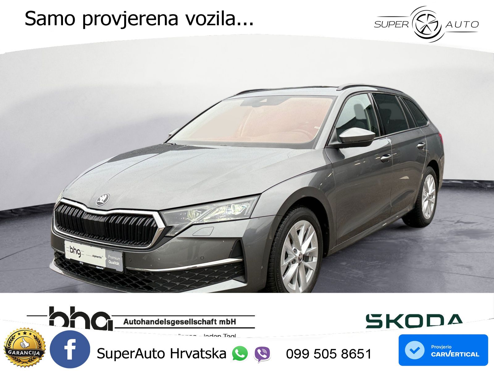 Škoda Octavia Combi 1.5 TSI (150 KS) DSG Selection MATRIX+GR SJED+KAM