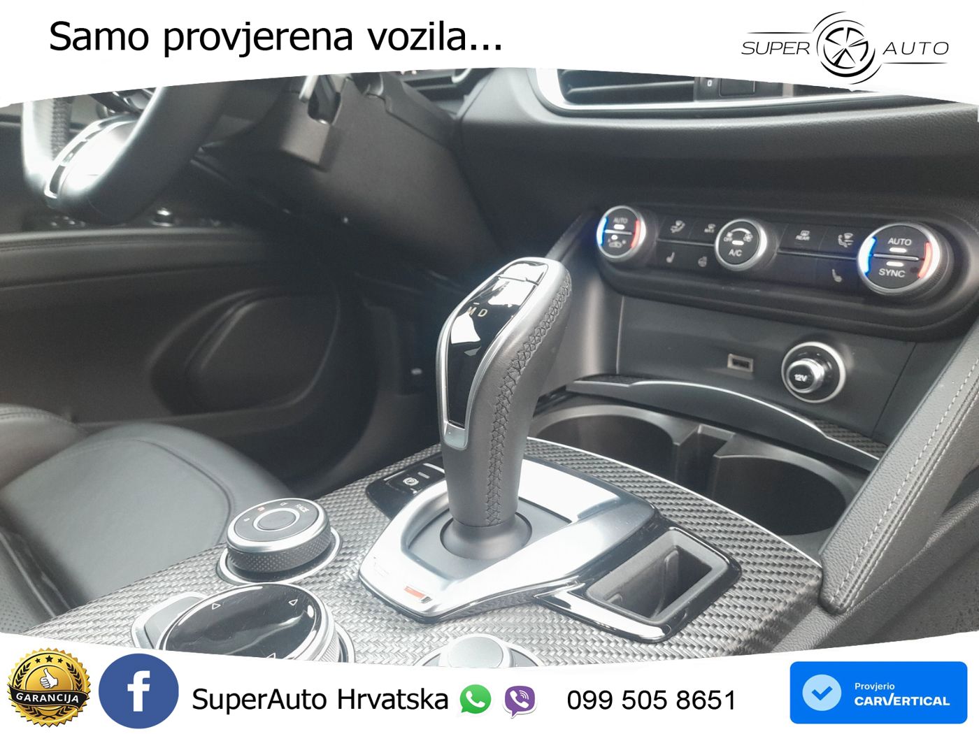 Alfa Romeo Stelvio Quadrifoglio 2.9 V6 Bi-Turbo (520 KS) Q4 Automatic LED+GR SJED+ACC