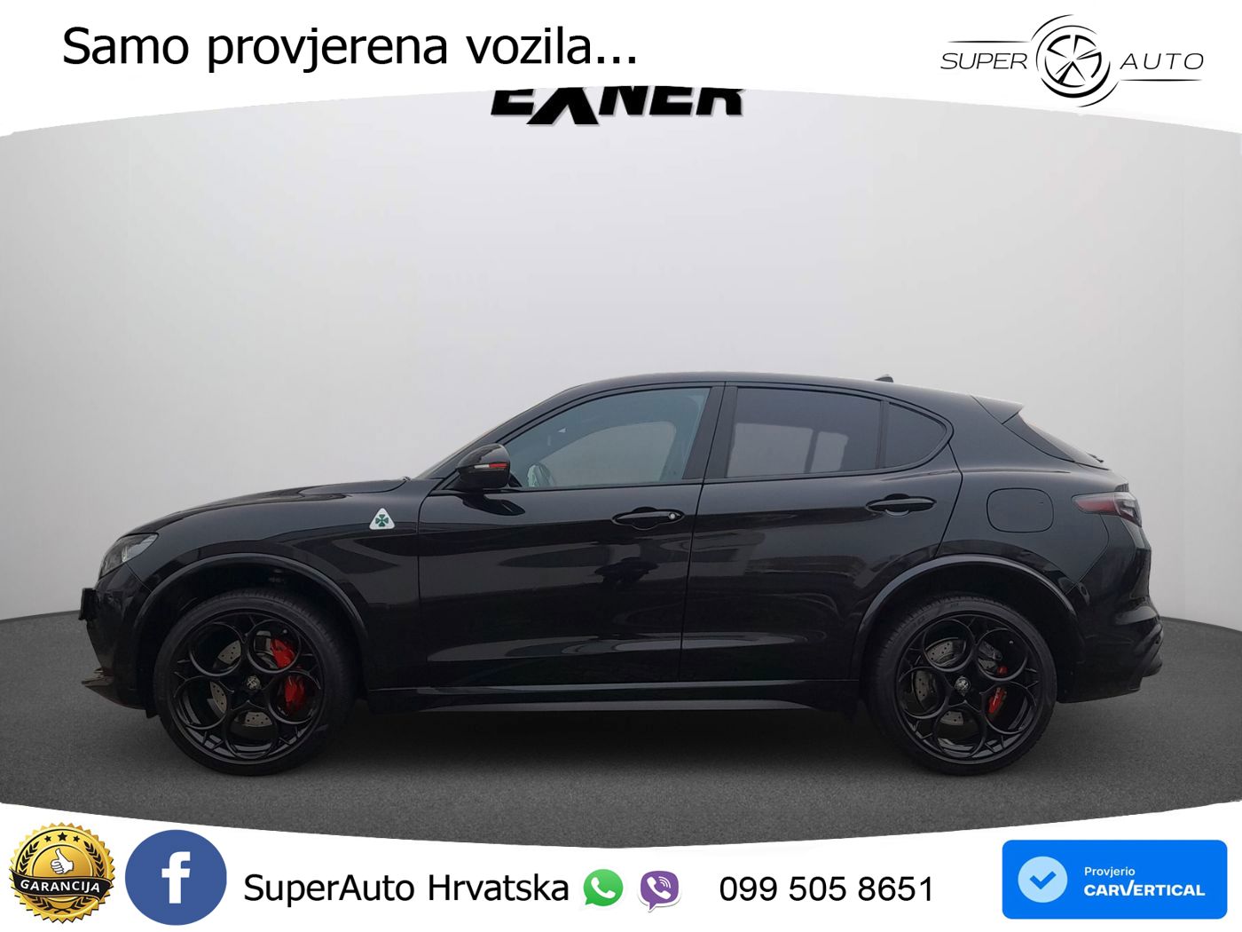 Alfa Romeo Stelvio Quadrifoglio 2.9 V6 Bi-Turbo (520 KS) Q4 Automatic LED+GR SJED+ACC