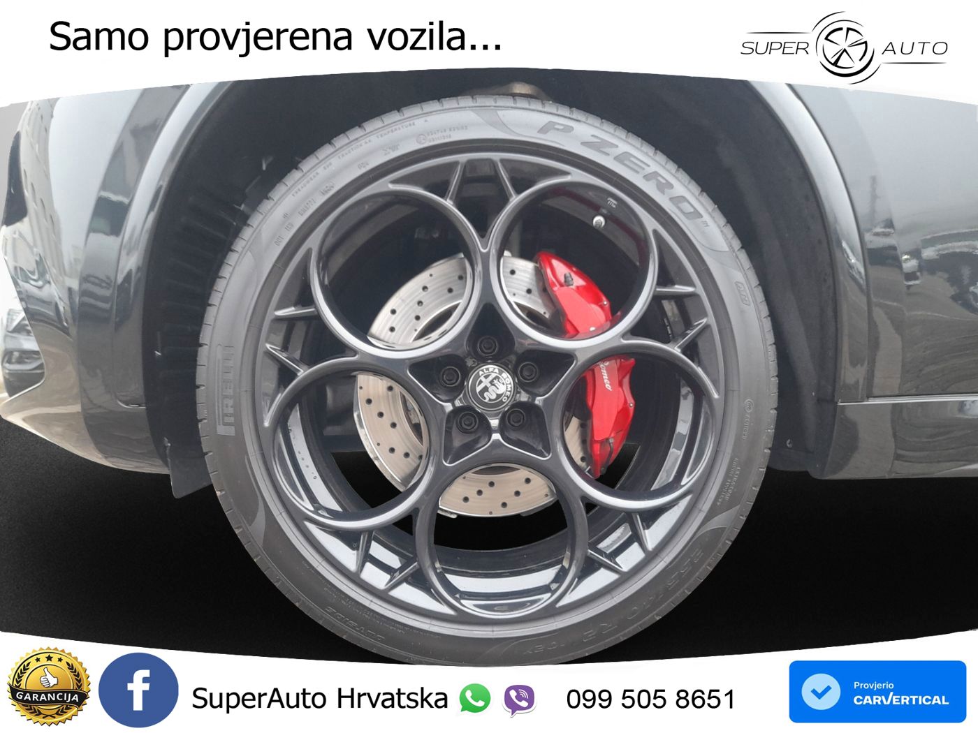Alfa Romeo Stelvio Quadrifoglio 2.9 V6 Bi-Turbo (520 KS) Q4 Automatic LED+GR SJED+ACC