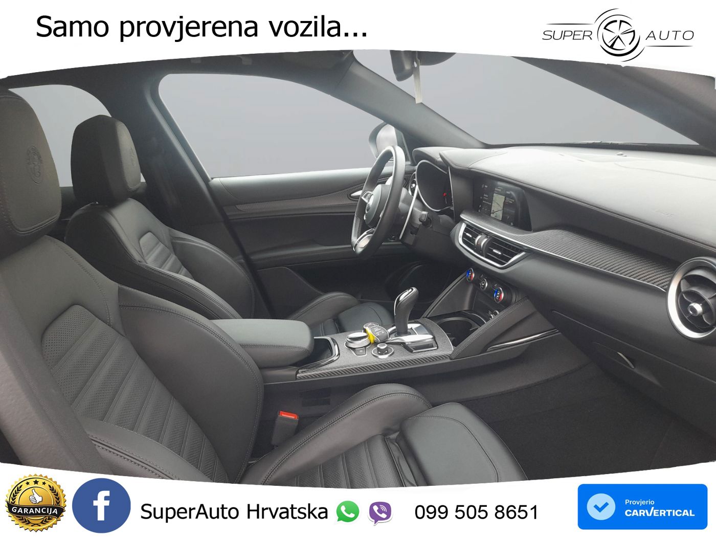 Alfa Romeo Stelvio Quadrifoglio 2.9 V6 Bi-Turbo (520 KS) Q4 Automatic LED+GR SJED+ACC
